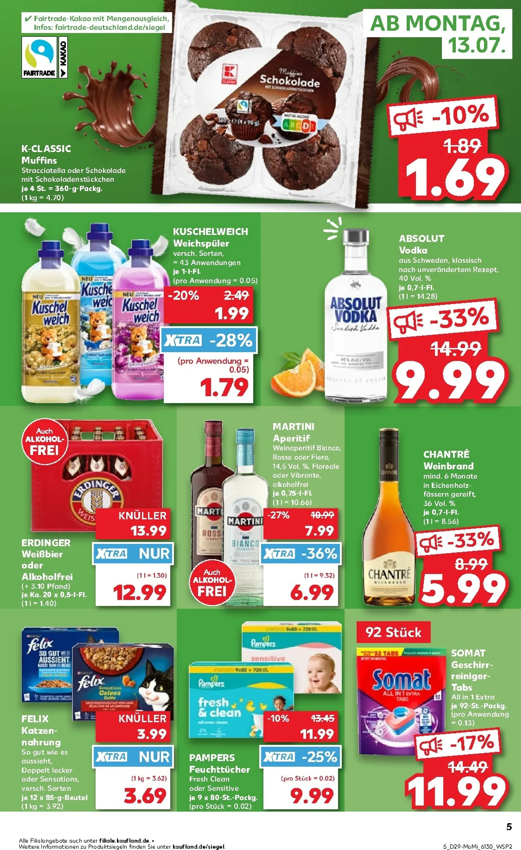 Kaufland - Angebote ab Montag Prospekt nächste Woche – von Montag 13.07.2026 bis Mittwoch 15.07.2026 von 13. Juli bis 15. Juli 2026 - Prospekt seite 5