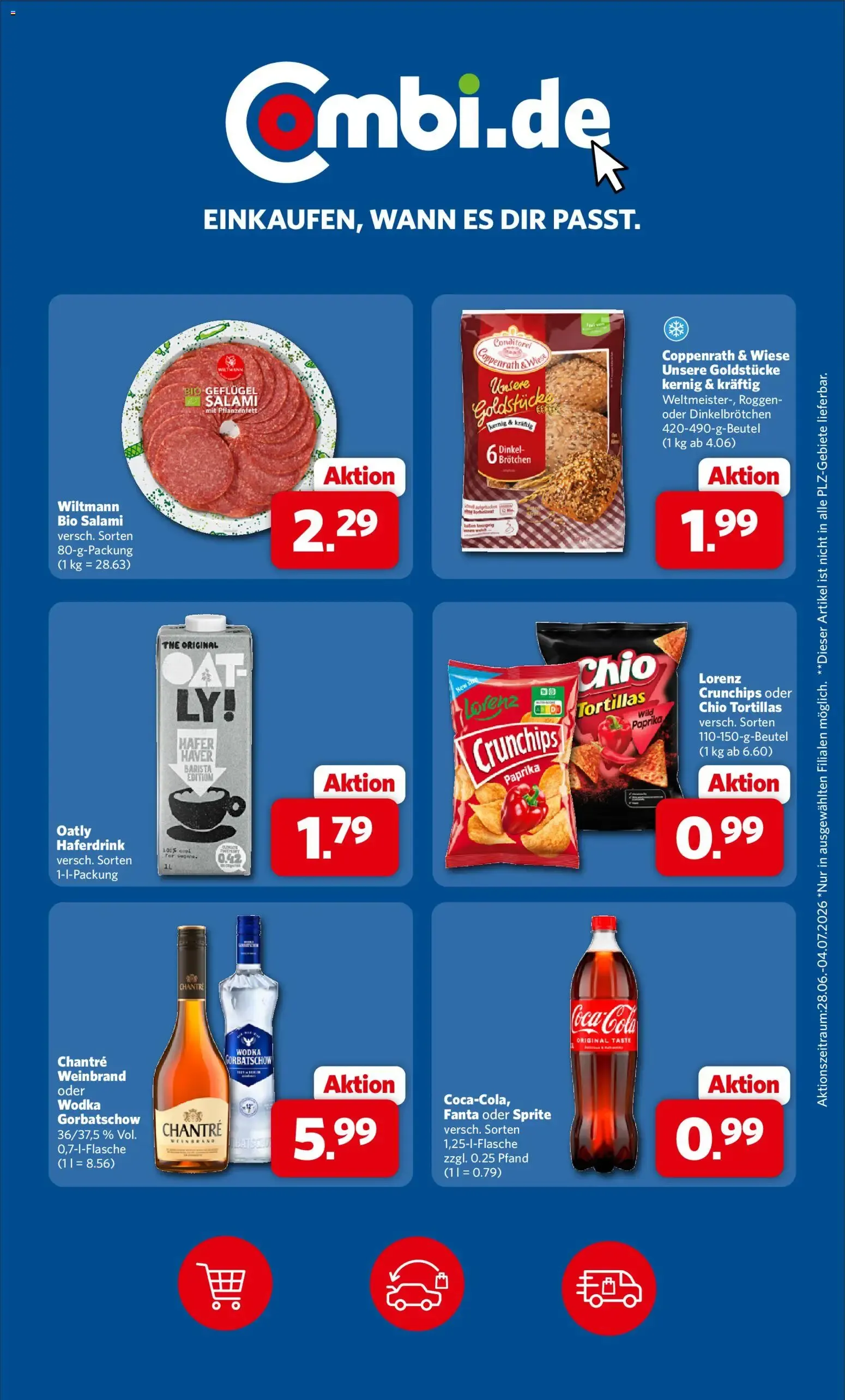 Combi Wochenknaller (ab 28.06.2026) zum Blättern von 28. Juni bis 4. Juli 2026 - Prospekt seite 2
