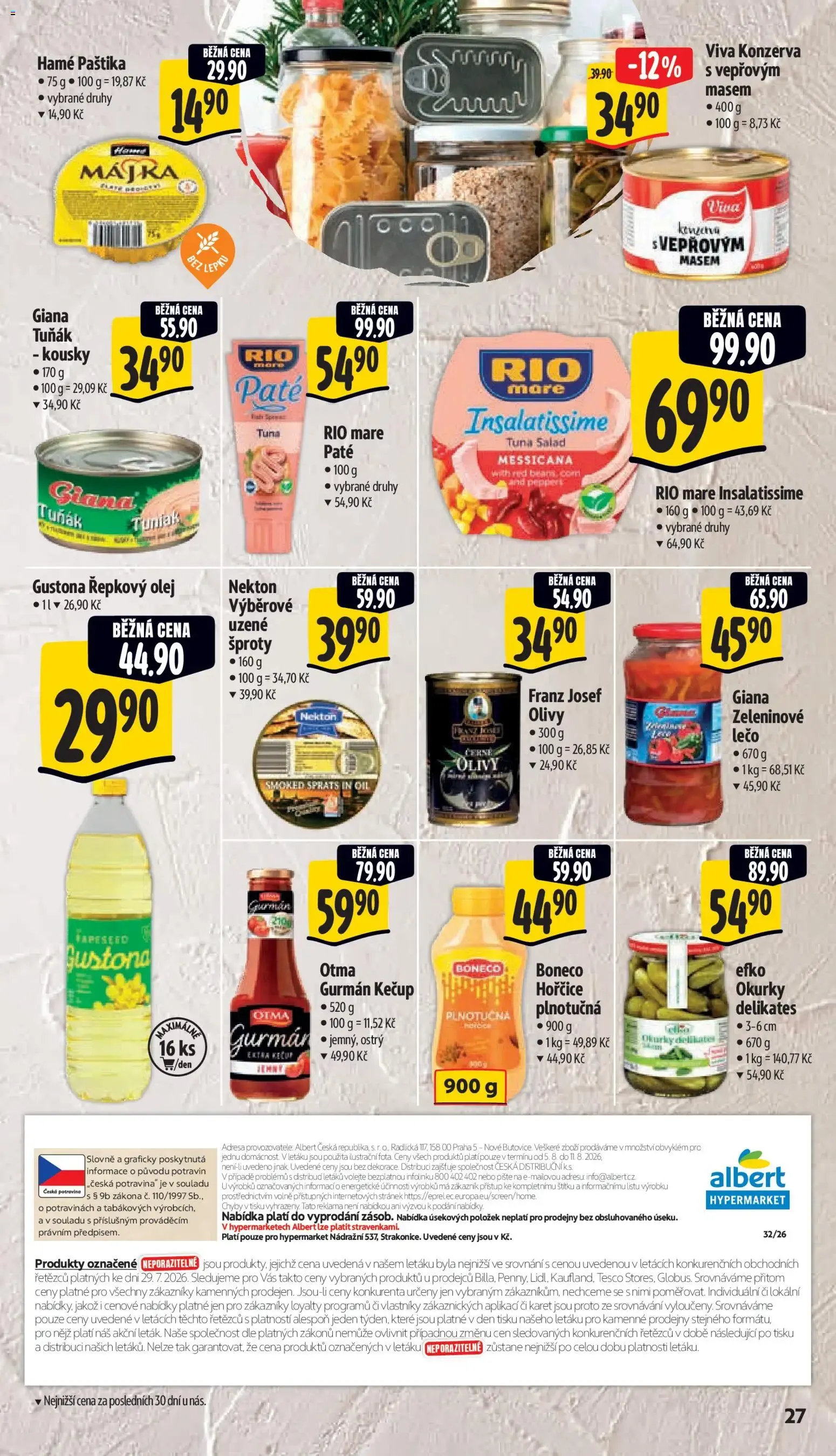 Albert leták - Hypermarket - Strakonice od 05.08.2026 - Akční leták - 5. srpna 11. srpna 2026 - Page 37