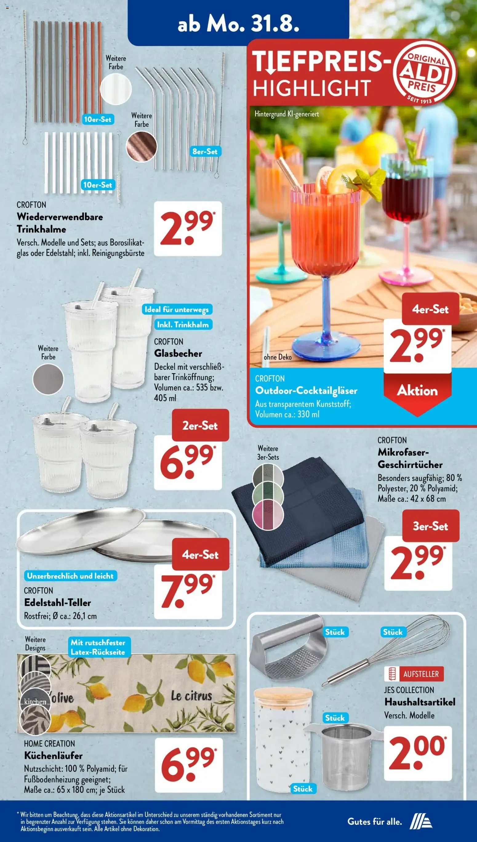 ALDI SÜD Tiefpreis-Highlight Prospekt von 31. August bis 5. September 2026 - Prospekt seite 4