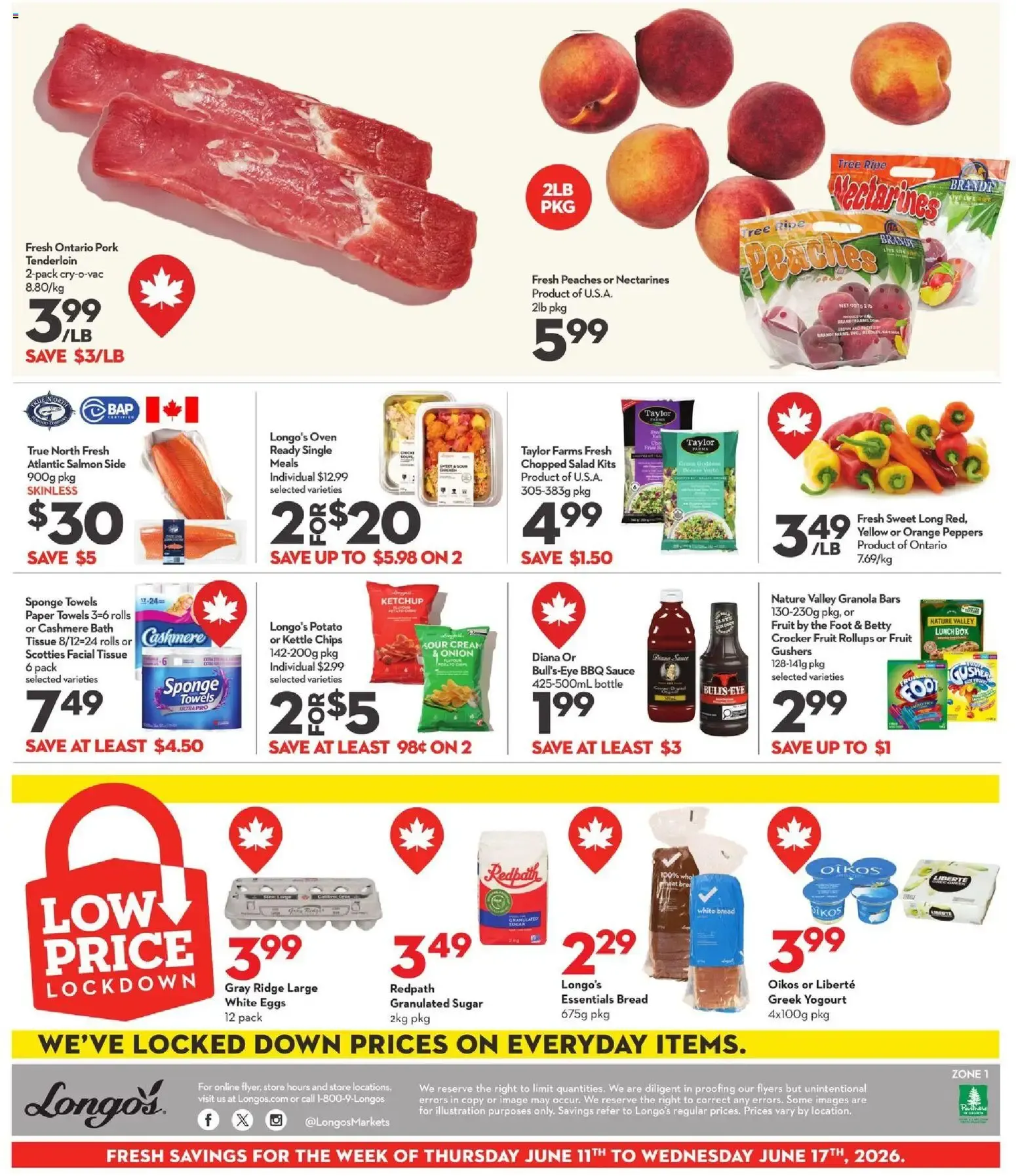 Longo's weekly flyer / circulaire from Jun 11, 2026 > weekly specials & deals from June 11 to June 17 2026 - flyer page 3