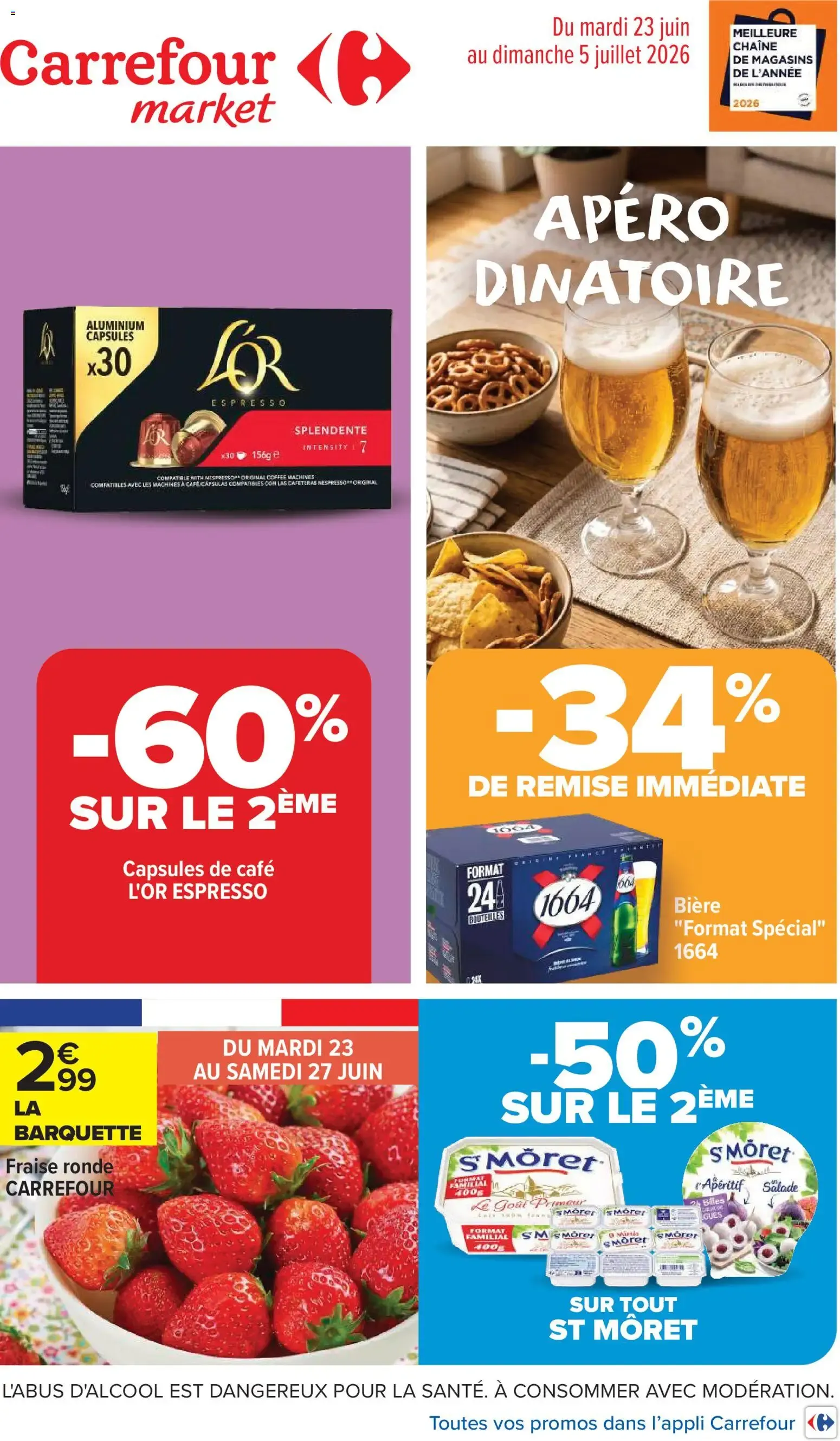 Carrefour Market catalogue à partir du 23/06/2026 - promo en ligne du 23 juin au 5 juillet 2026 - Catalogue page 1