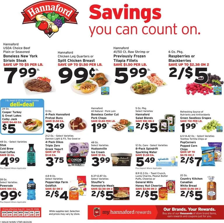 Hannaford Savings you can count on.