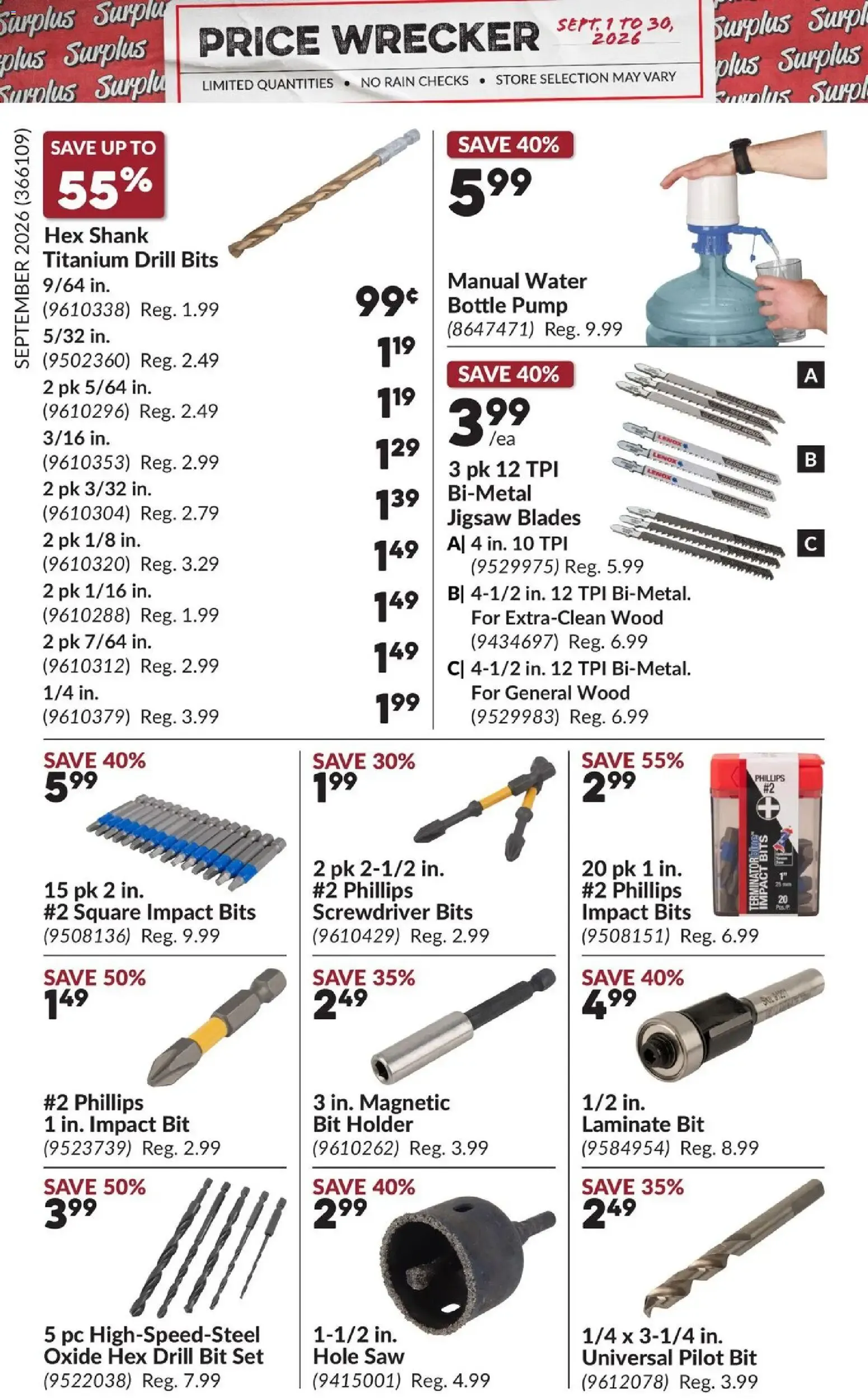 Princess Auto flyer- Price Wrecker from Sep 1, 2026 > weekly specials & deals from September 1 to September 30 2026 - flyer page 19
