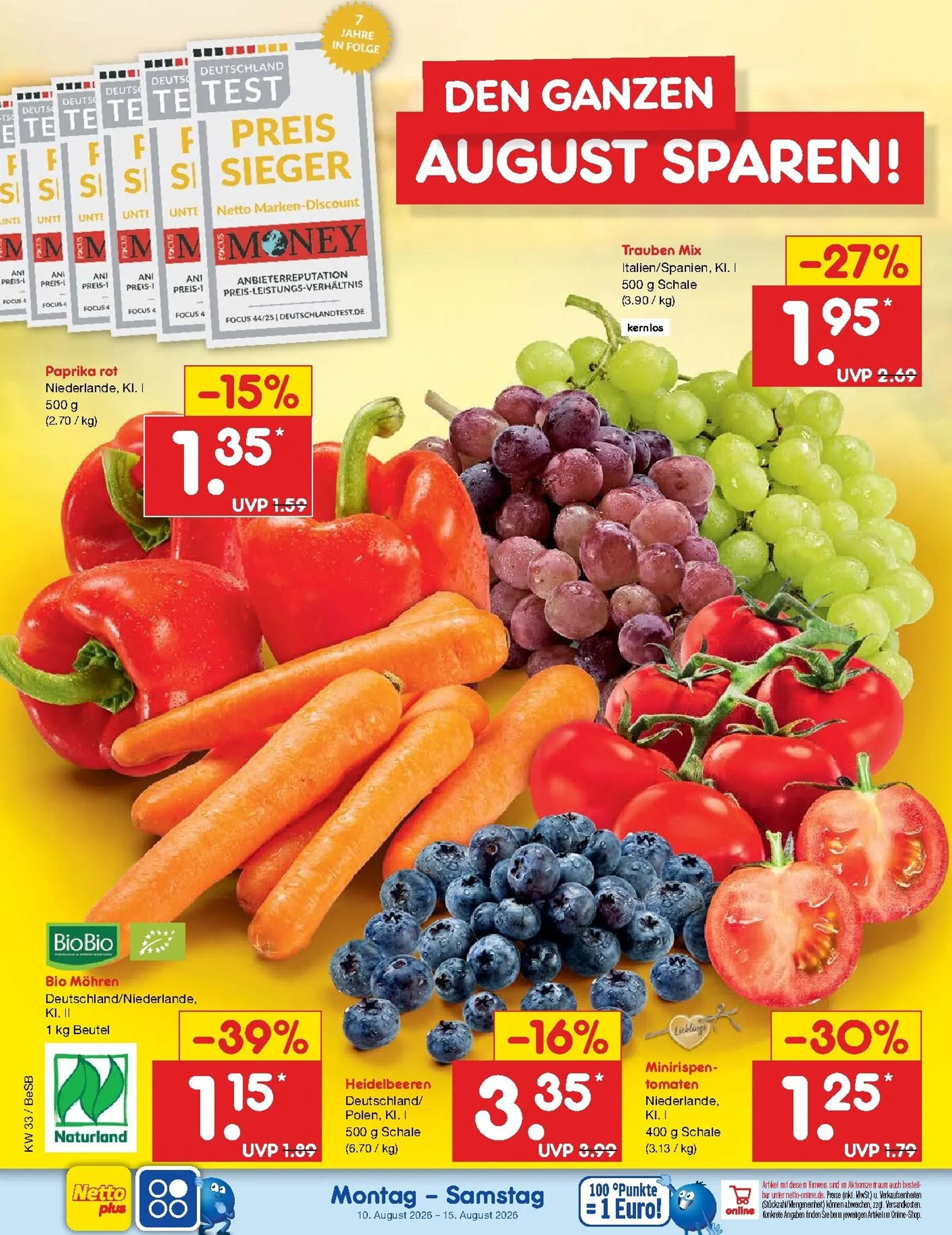 Netto Marken Discount Prospekt nächste Woche – von Montag 10.08.2026 bis Samstag 15.08.2026 von 10. August bis 15. August 2026 - Prospekt seite 11