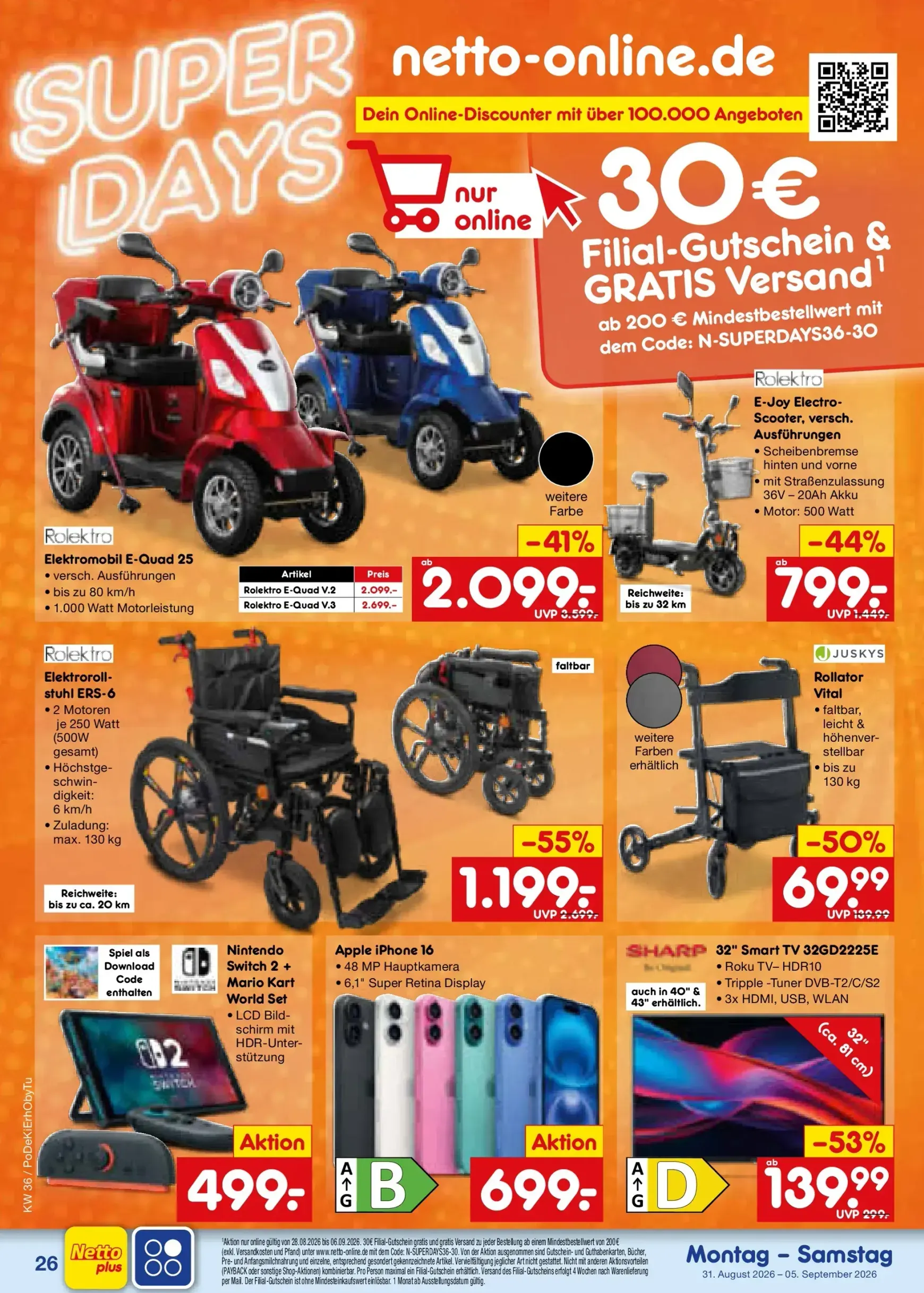 Netto Marken Discount Prospekt – von Montag 31.08.2026 bis Samstag 05.09.2026 von 31. August bis 5. September 2026 - Prospekt seite 37