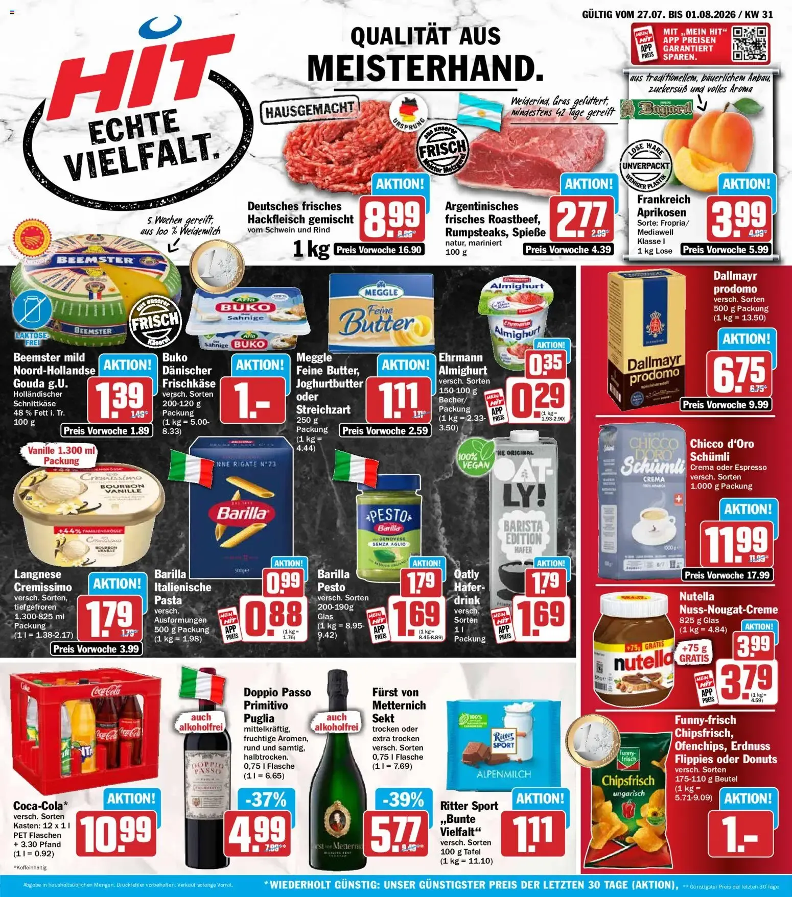 HIT Prospekt (ab 27.07.2026) zum Blättern von 27. Juli bis 1. August 2026 - Prospekt seite 1
