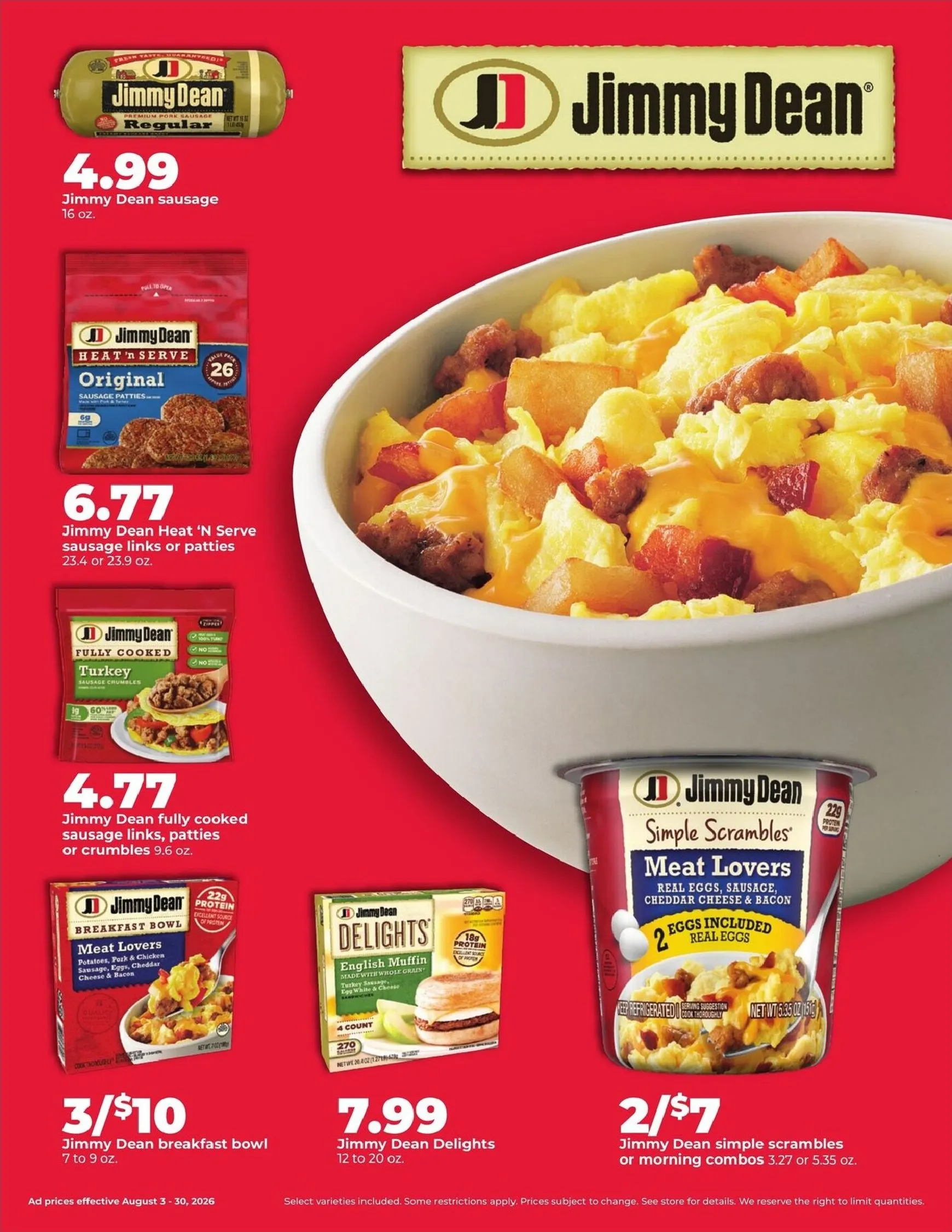 Weekly promotion Current Hy Vee August leaflet valid from Monday 08/03/2026 to Sunday 08/30/2026 spanning from August 3 to August 30 2026 - Page 9 for Catalogue 365