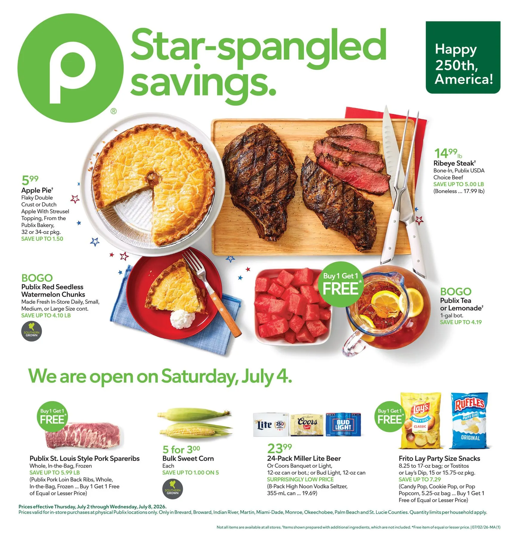 Star-spangled savings.