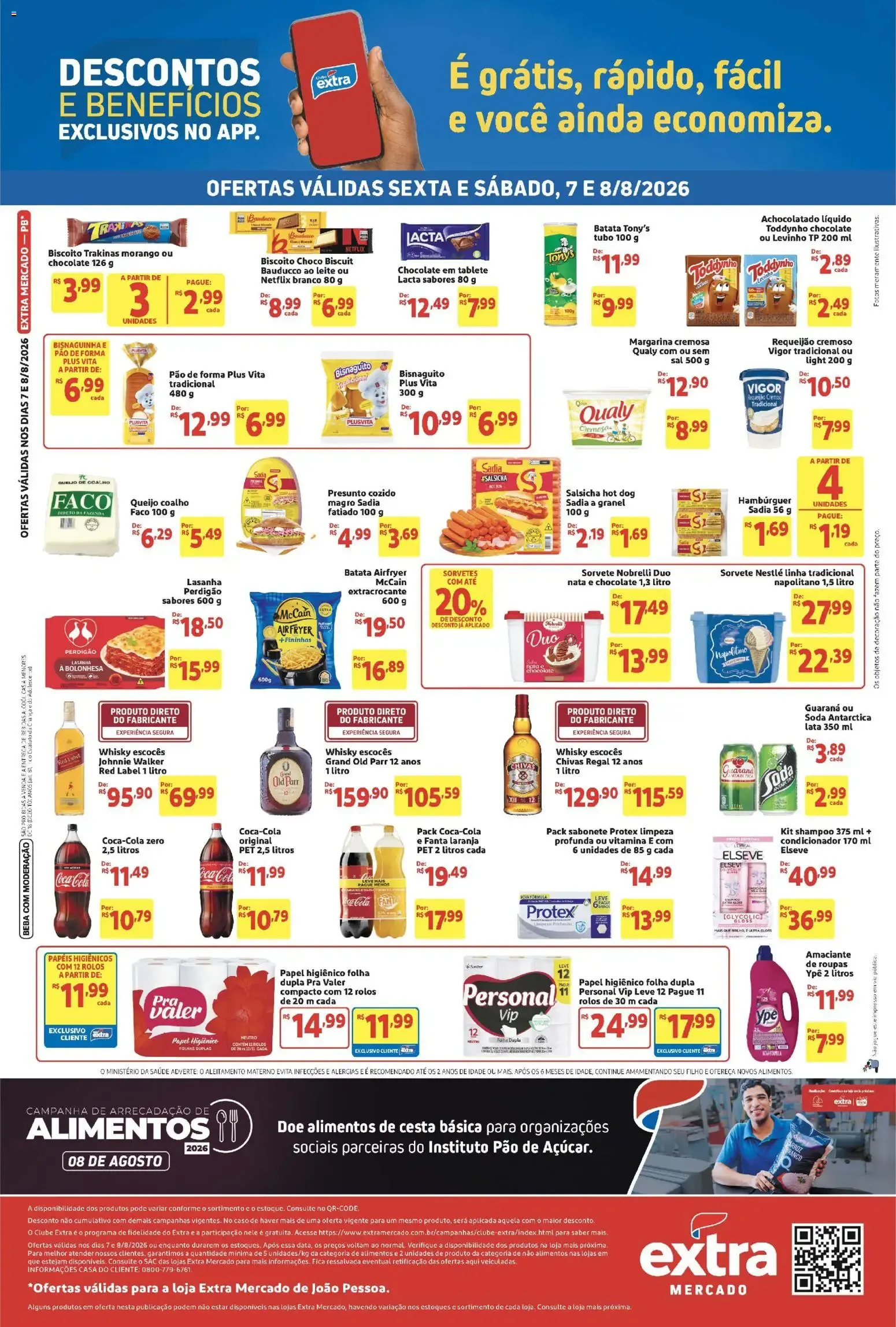 Encarte de Folheto Extra ofertas Fim de semana Mercado de 07/08/2026 | Promoção 7 de agosto até 8 de agosto 2026 - Pagina 2