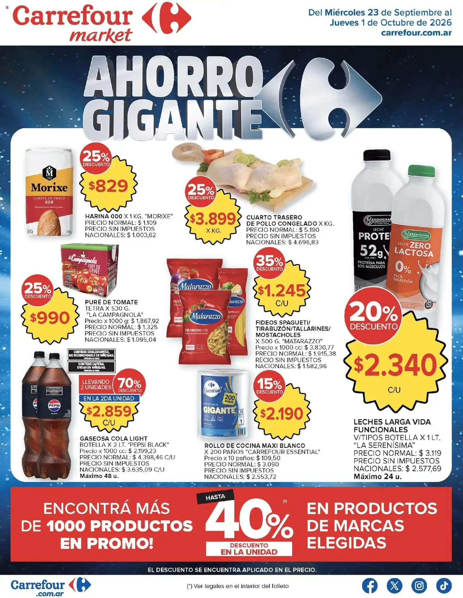 Ofertas de Carrefour Ofertas || del 23/09/2026 - 01/10/2026 || Promociones 23 de septiembre al 1 de octubre 2026 - Página 34 del catálogo