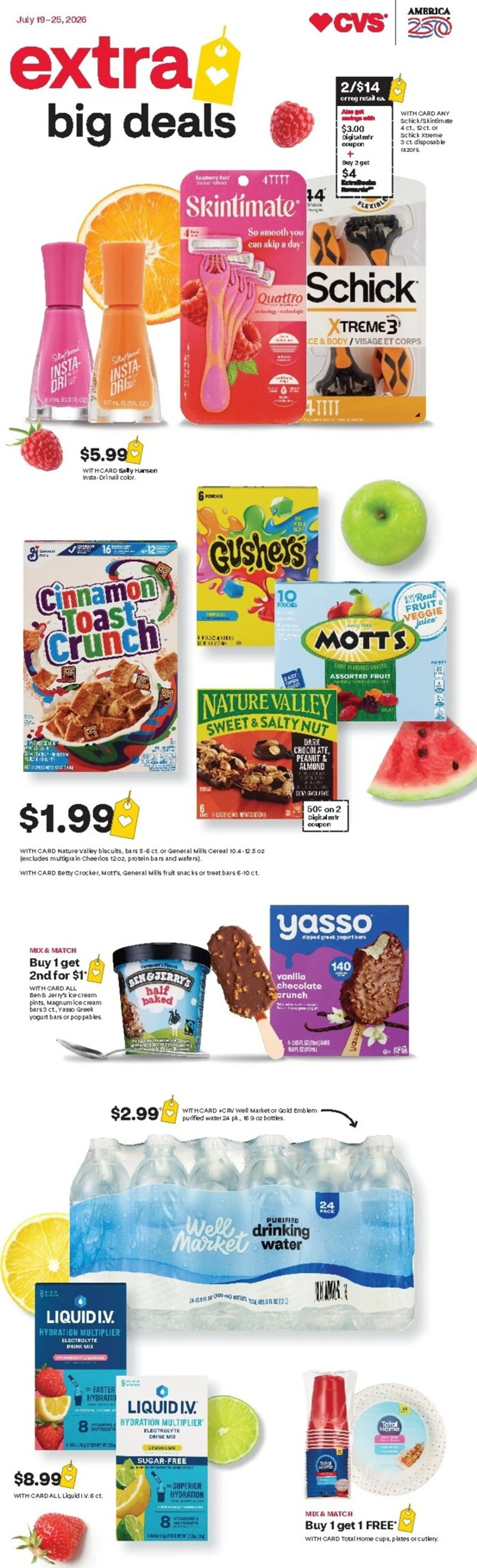 Current CVS Pharmacy - Weekly Ad leaflet valid from Sunday 07/19/2026 to Saturday 07/25/2026