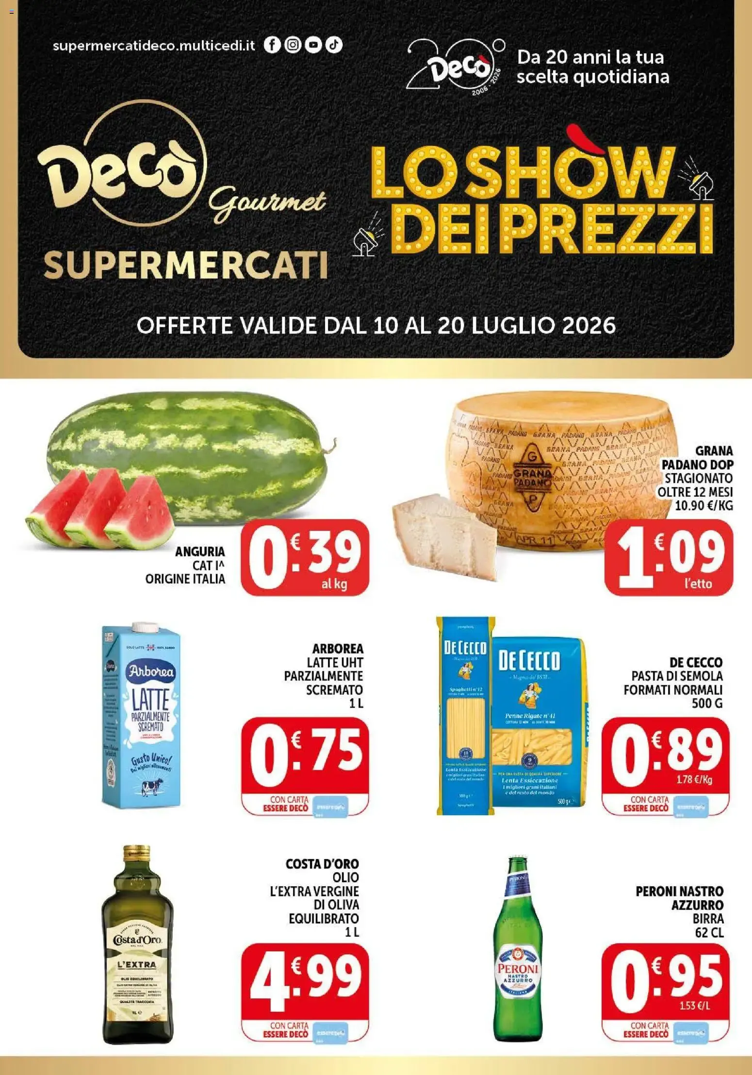 Nuovo Decò volantino Gourmet dal 10/07/2026 > offerte anteprima 🛍️ da 10 luglio a 20 luglio di 2026 - Pagina del volantino 1