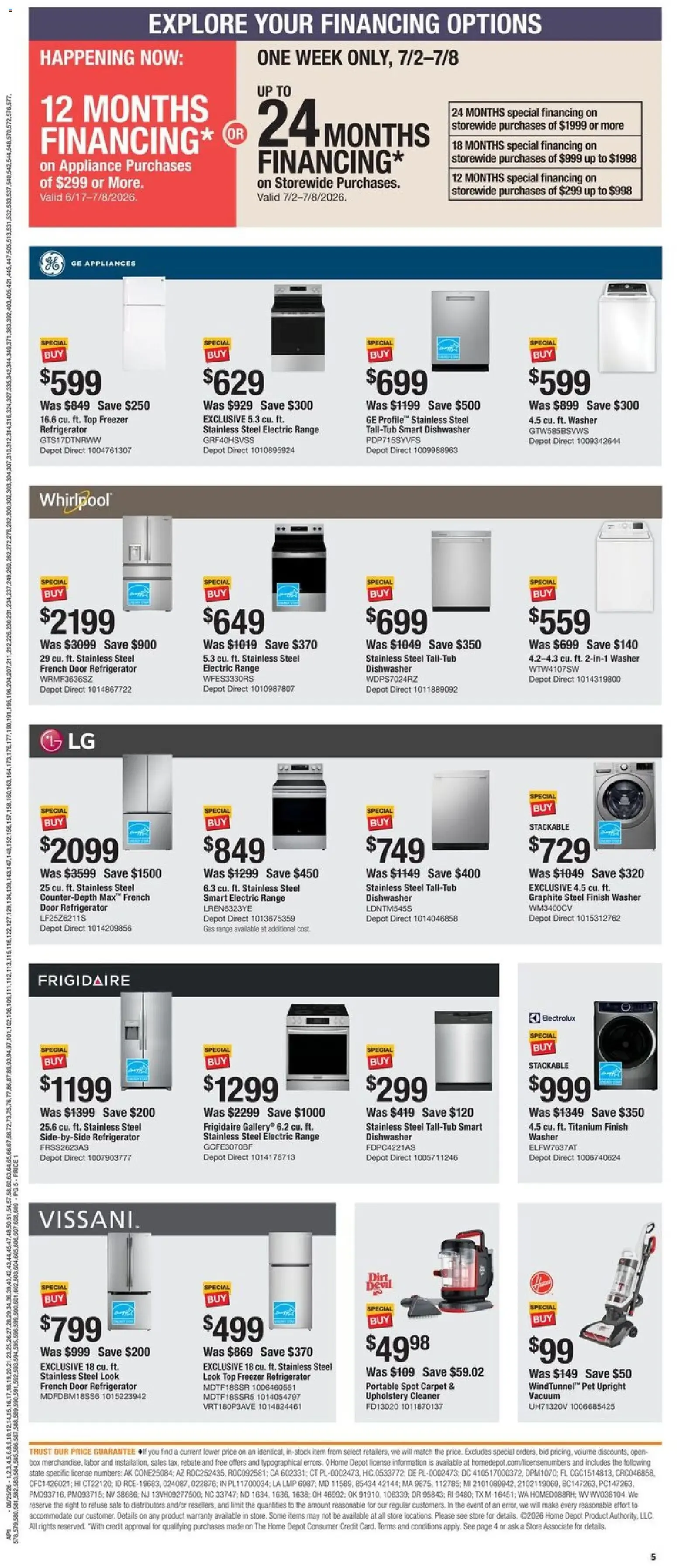 Weekly ad Home Depot Weekly Ad from 06/25/2026 - Flyer from June 25 to July 8 2026 - Page 5