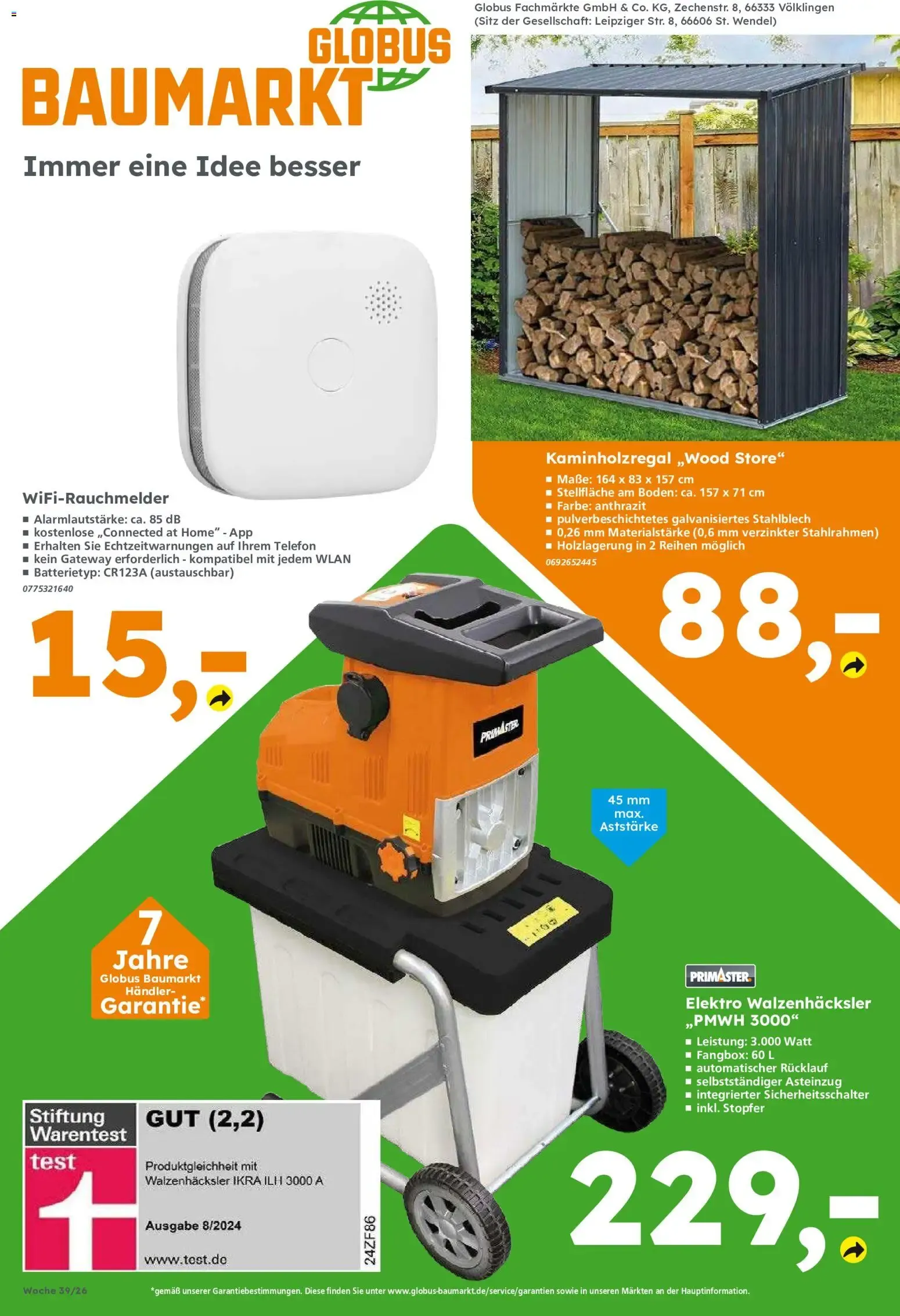 Globus Baumarkt: Oferta de Wallbox Absina von 21. September bis 26. September 2026 - Prospekt seite 14