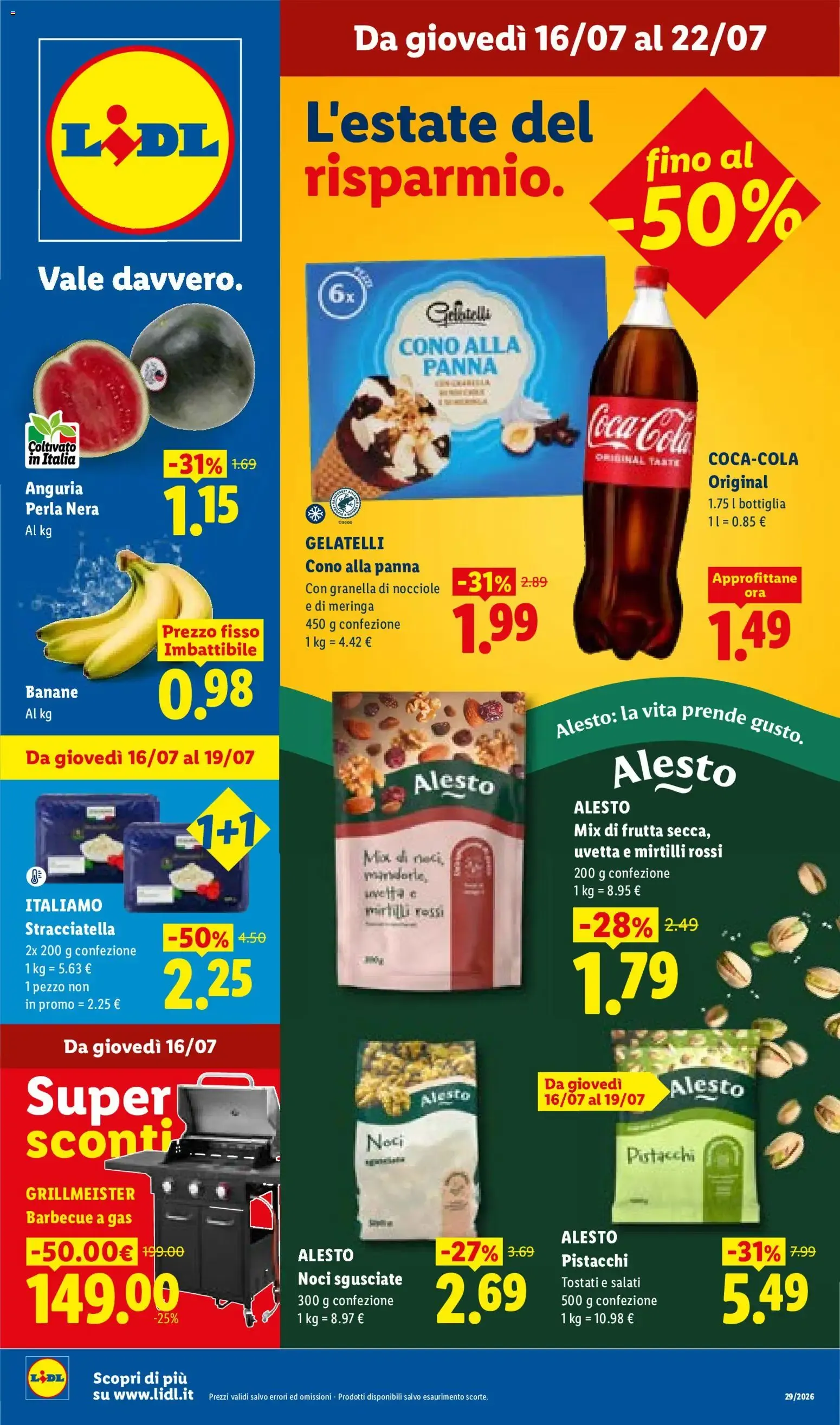 Lidl: L'estate del risparmio da 16 luglio a 22 luglio di 2026 - Pagina del volantino 1