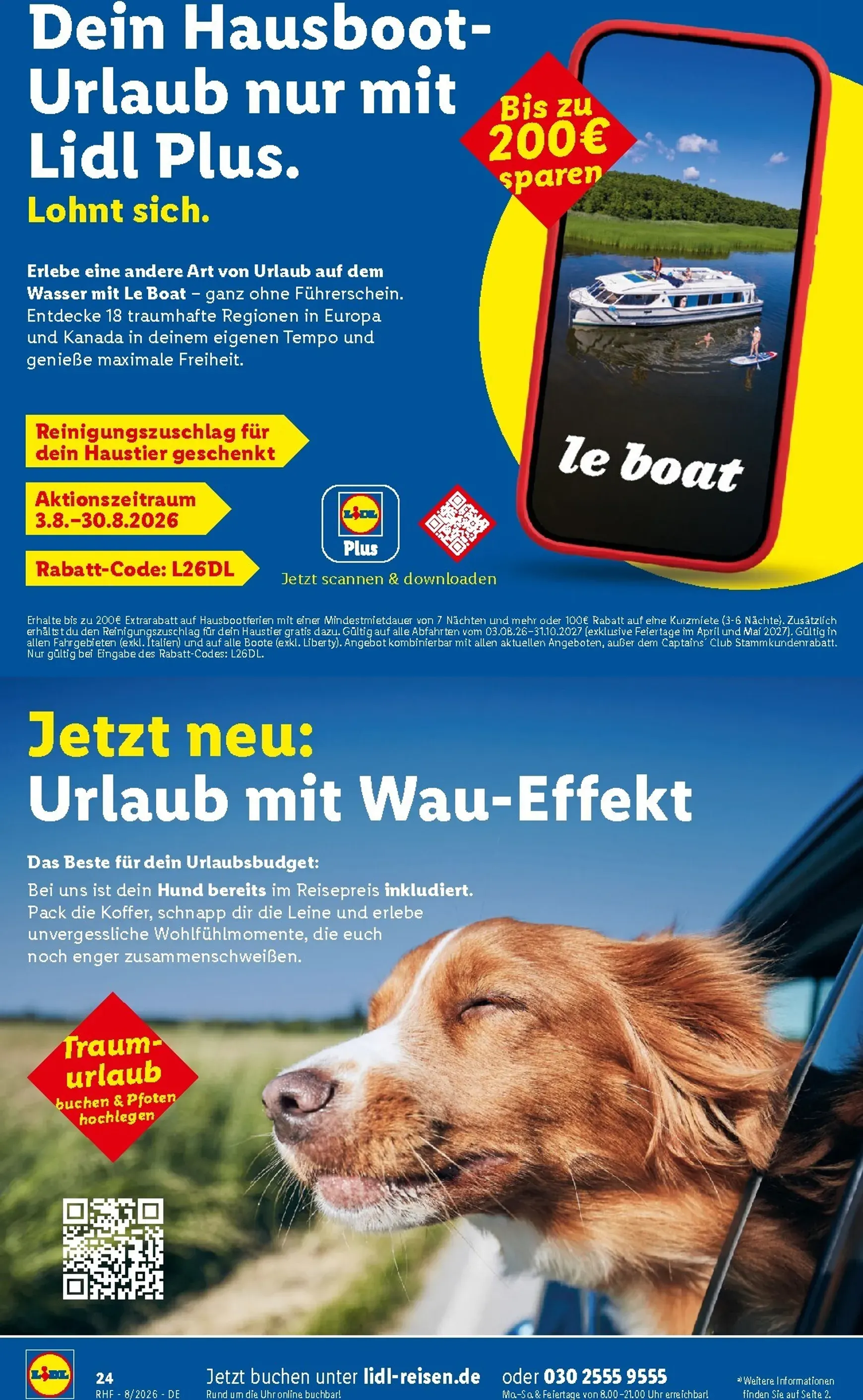 Lidl August Reise-Highlights Prospekt – von Mittwoch 29.07.2026 bis Montag 31.08.2026 von 29. Juli bis 31. August 2026 - Prospekt seite 24