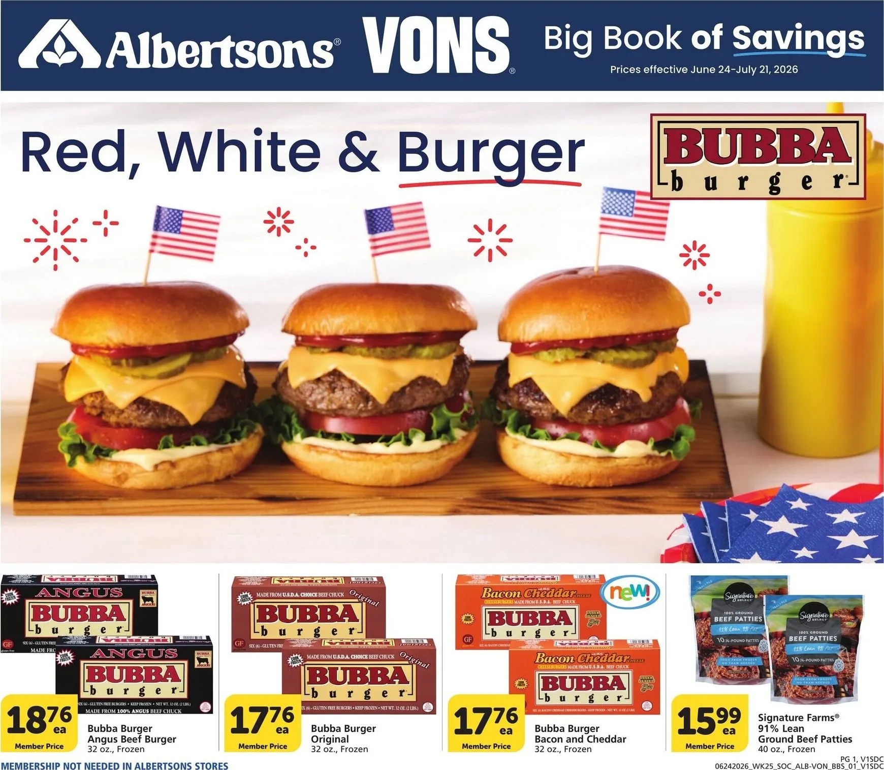 Weekly ad Current Vons - Big Book of Savings leaflet valid from Wednesday 06/24/2026 to Tuesday 07/21/2026 from June 24 to July 21 2026 - Page 1