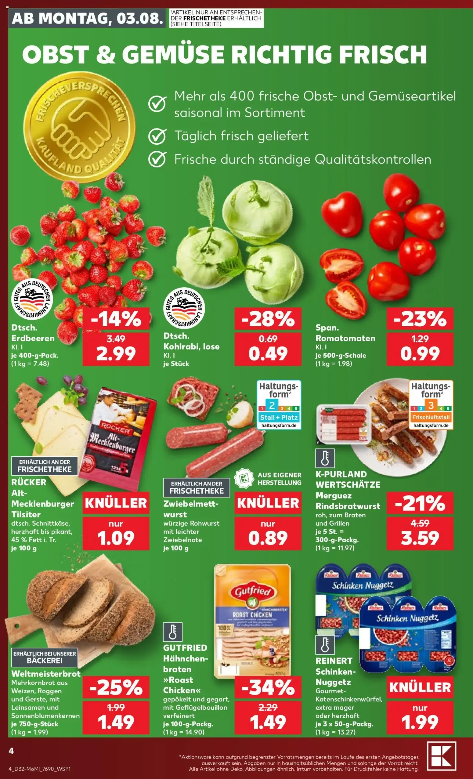 Kaufland: Richtig Sparen zum Wochenstart van 3 augustus tot 5 augustus 2026 - Folder pagina 4