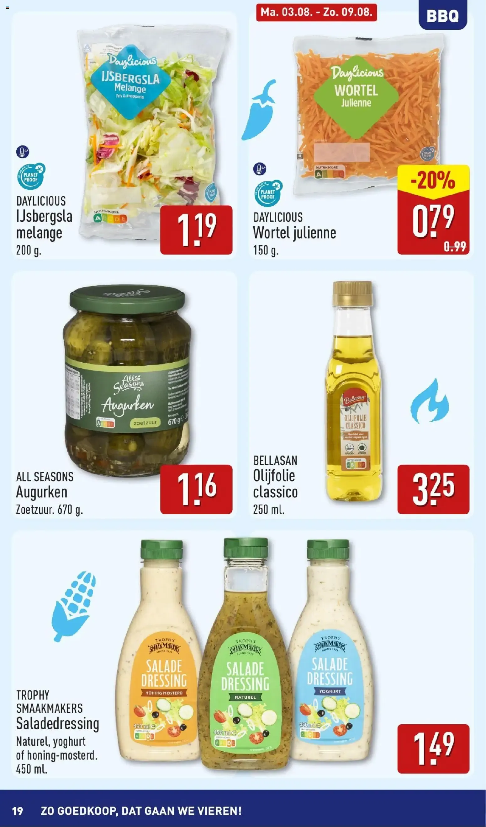 Aldi: ¡Qué Barato, Vamos a Celebrar! Boordevol Zomerse Inspiratie para BBQ van 3 augustus tot 9 augustus 2026 - Folder pagina 19