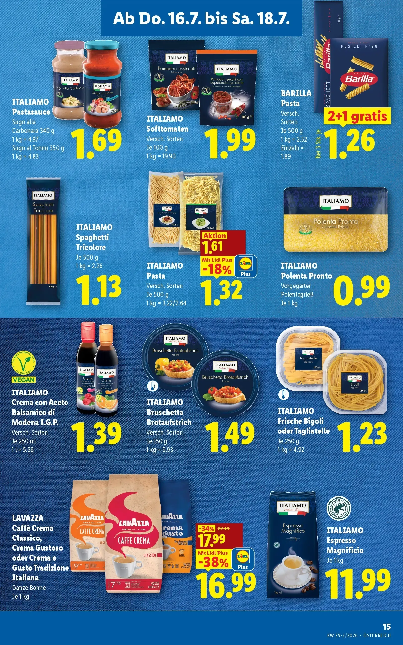 Lidl - Lidl ab 15.07.2026 - Angebote ab donnerstag von 16. Juli bis 18. Juli 2026 - Flugblätt seite 17