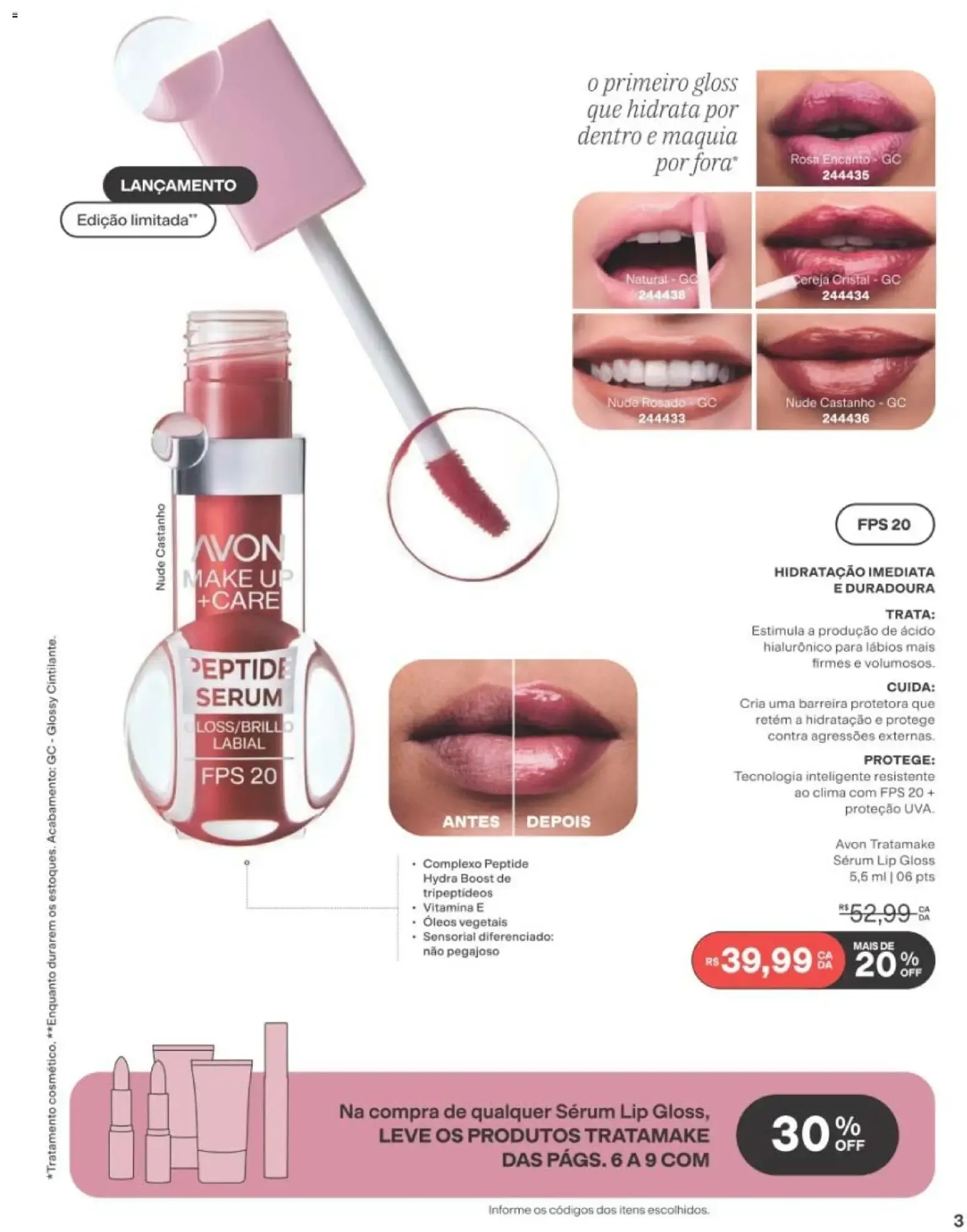 Encarte de Avon - Novo Sérum Lip Gloss - Ciclo 15/2026 21 de setembro até 12 de outubro 2026 - Pagina 3