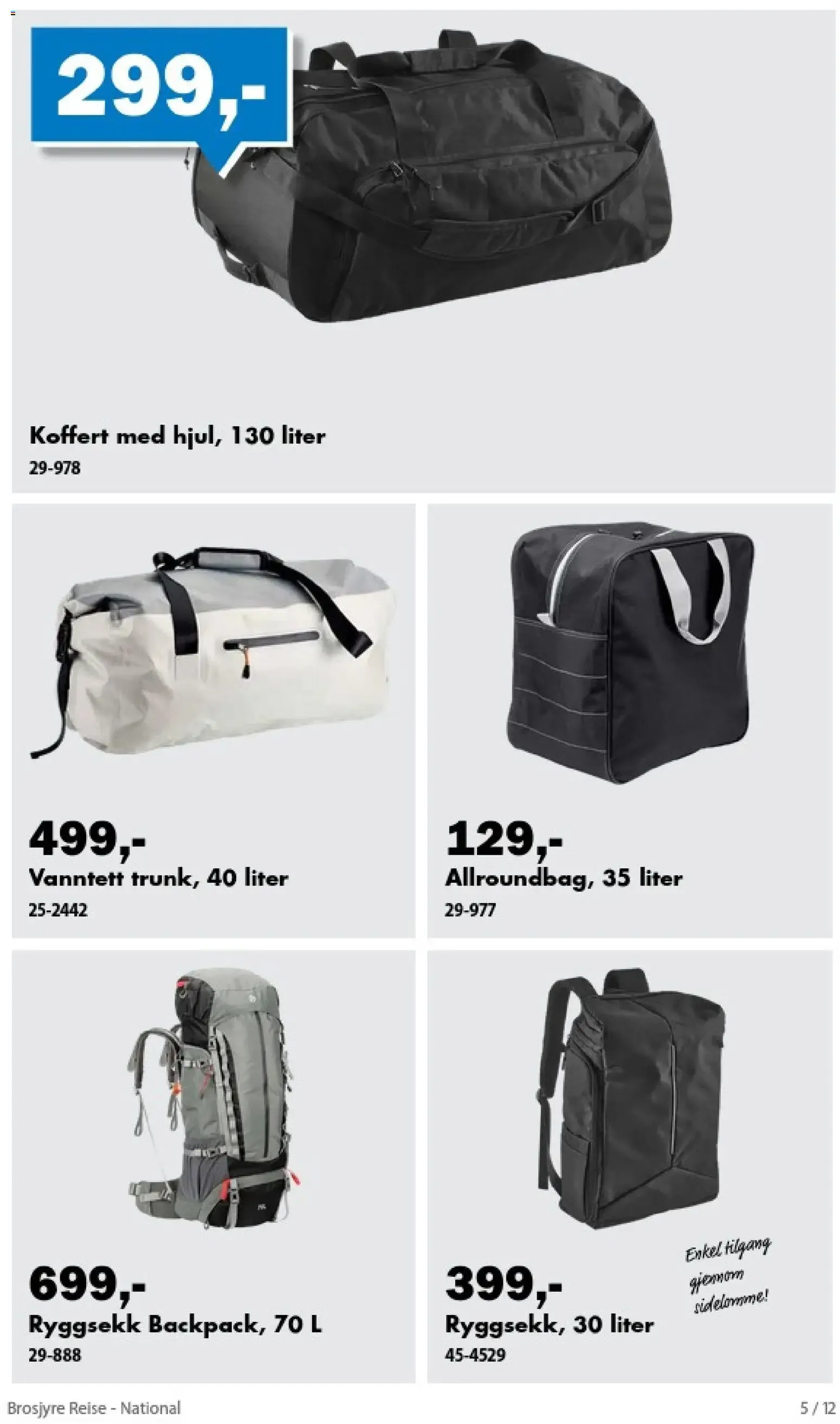 Biltema Brosjyre Reise - National (29/06/2026 - 16/08/2026) - Kundeavis og tilbud fra 29. juni til 16. august 2026 - kundeavisside 5