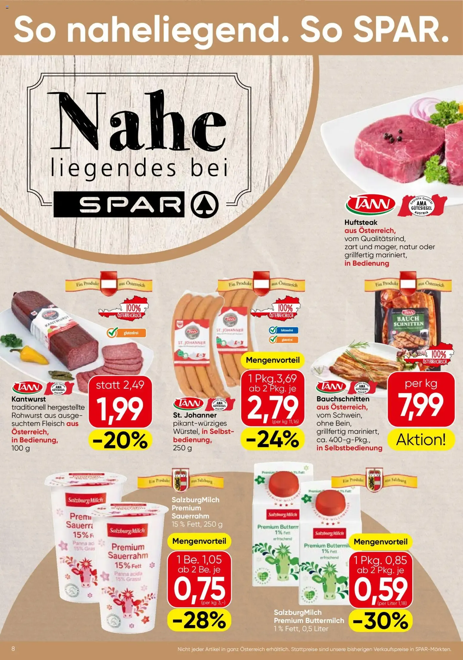 Spar - Flugblatt (27.08.2026) - Angebote und Prospekt von 27. August bis 9. September 2026 - Flugblätt seite  8