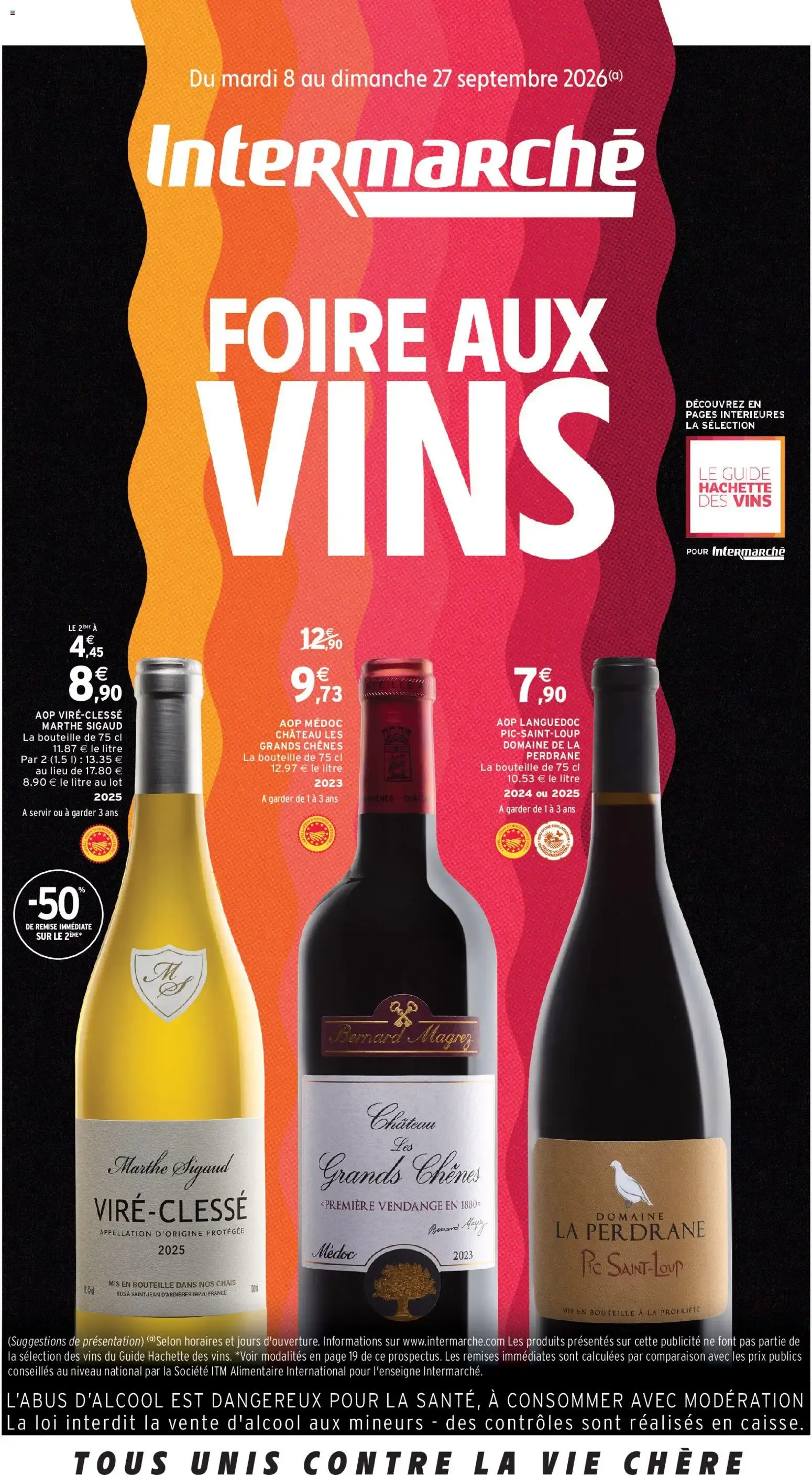 Intermarché - Foire aux vins à partir du 08/09/2026 - promo en ligne du 8 septembre au 27 septembre 2026 - Catalogue page 1