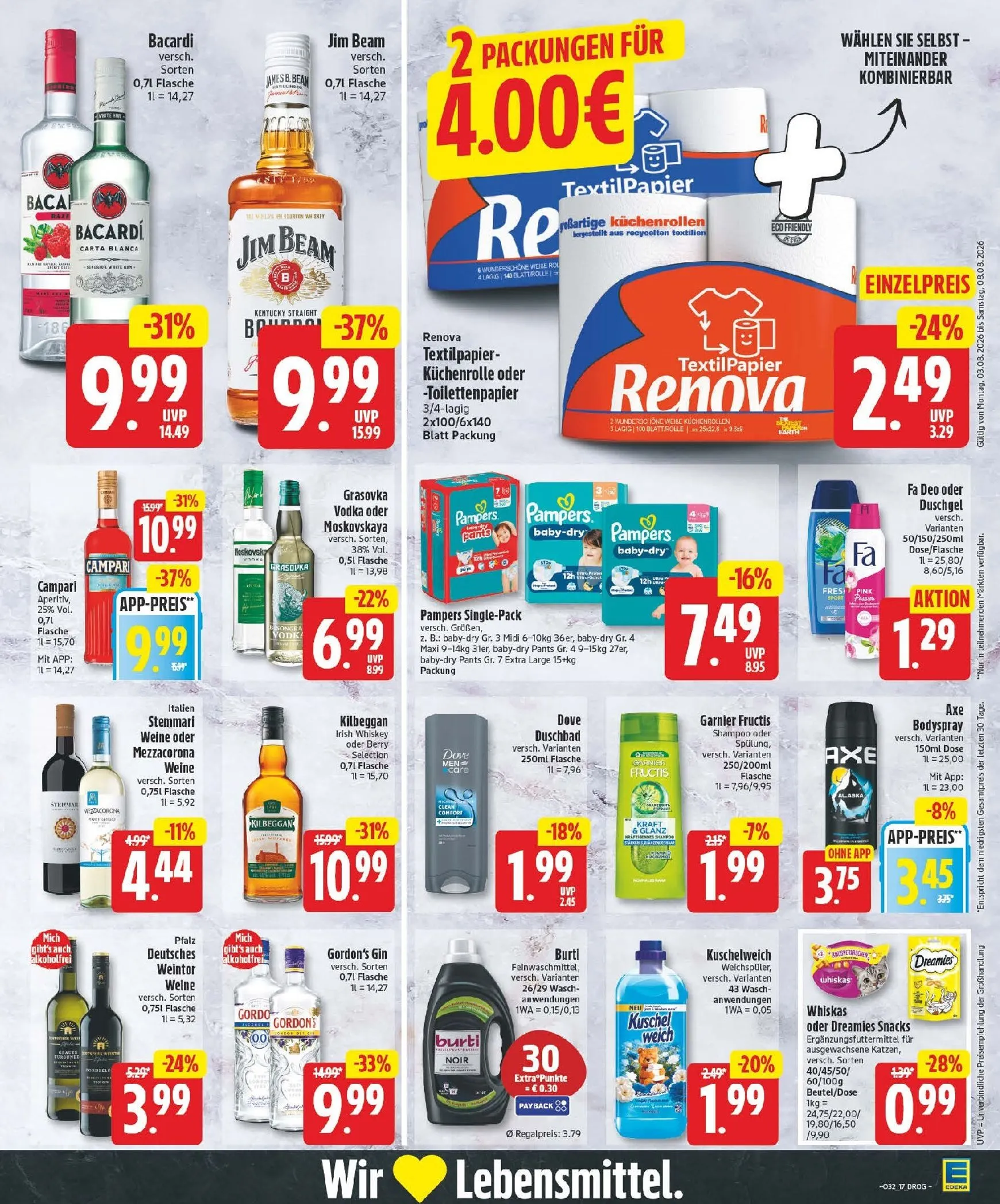 Edeka Prospekt nächste Woche – von Montag 03.08.2026 bis Samstag 08.08.2026 von 3. August bis 8. August 2026 - Prospekt seite 17