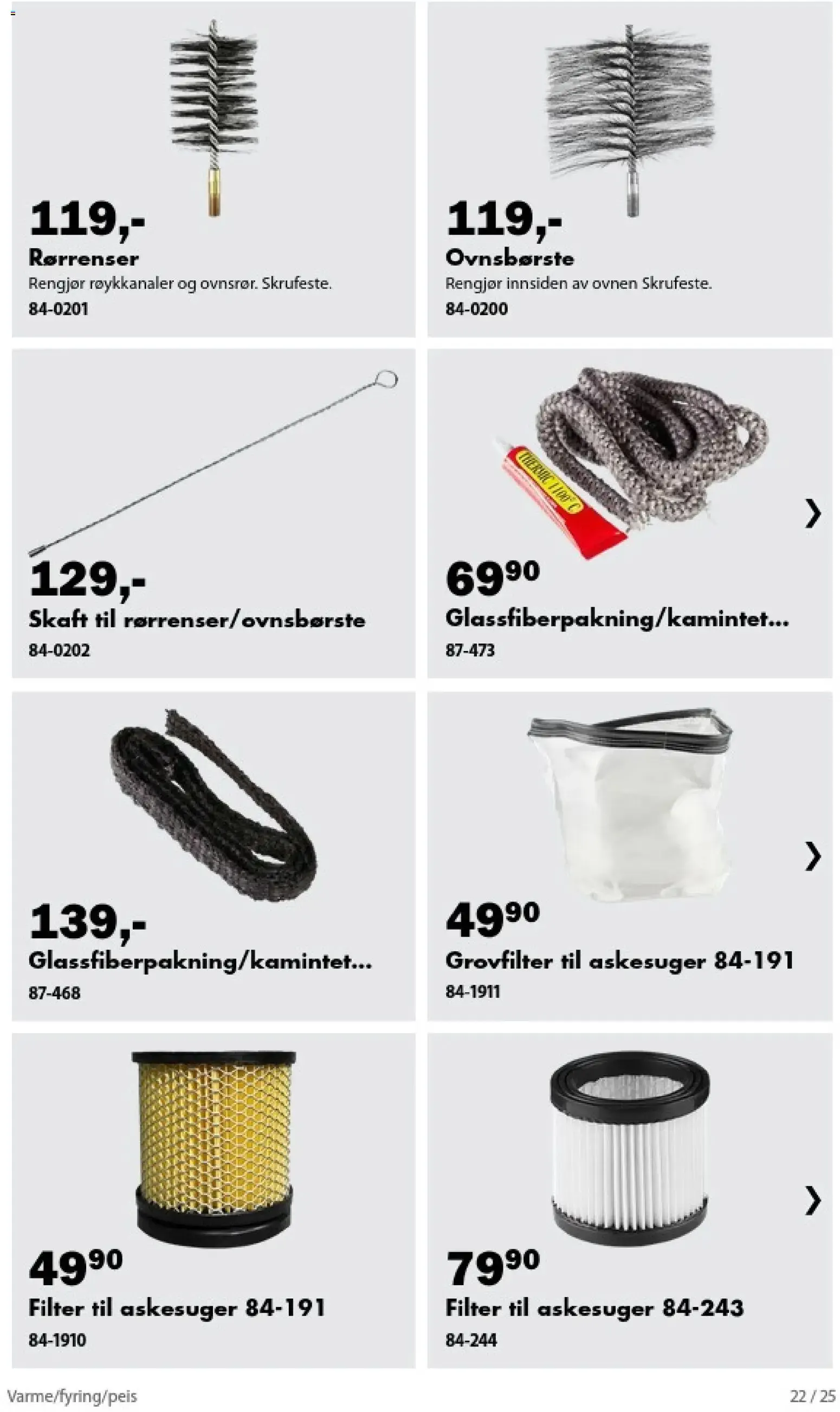 Biltema kundeavis alt til oppvarmingen (23/10/2026 - 31/03/2027) - Kundeavis og tilbud fra 23. oktober til 31. mars 2027 - kundeavisside 22