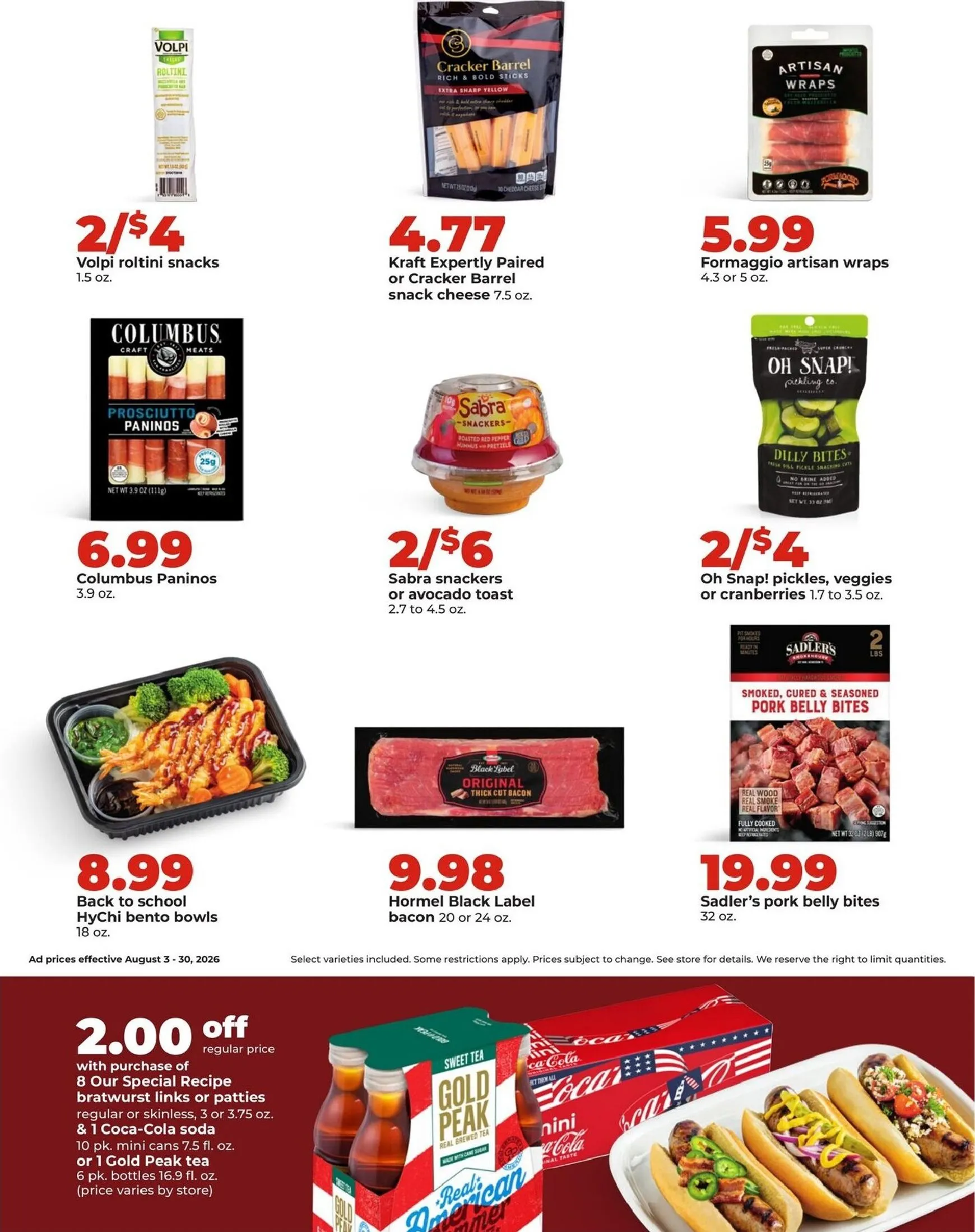Weekly ad Current Hy Vee August leaflet valid from Monday 08/03/2026 to Sunday 08/30/2026 from August 3 to August 30 2026 - Page 20