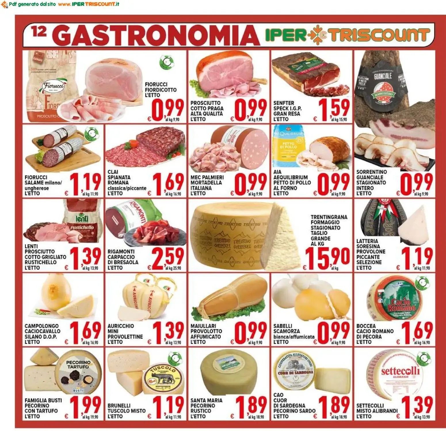 Ipertriscount volantino dal 14/10/2026 - online Offerte da 14 ottobre a 22 ottobre di 2026 - Pagina del volantino 12