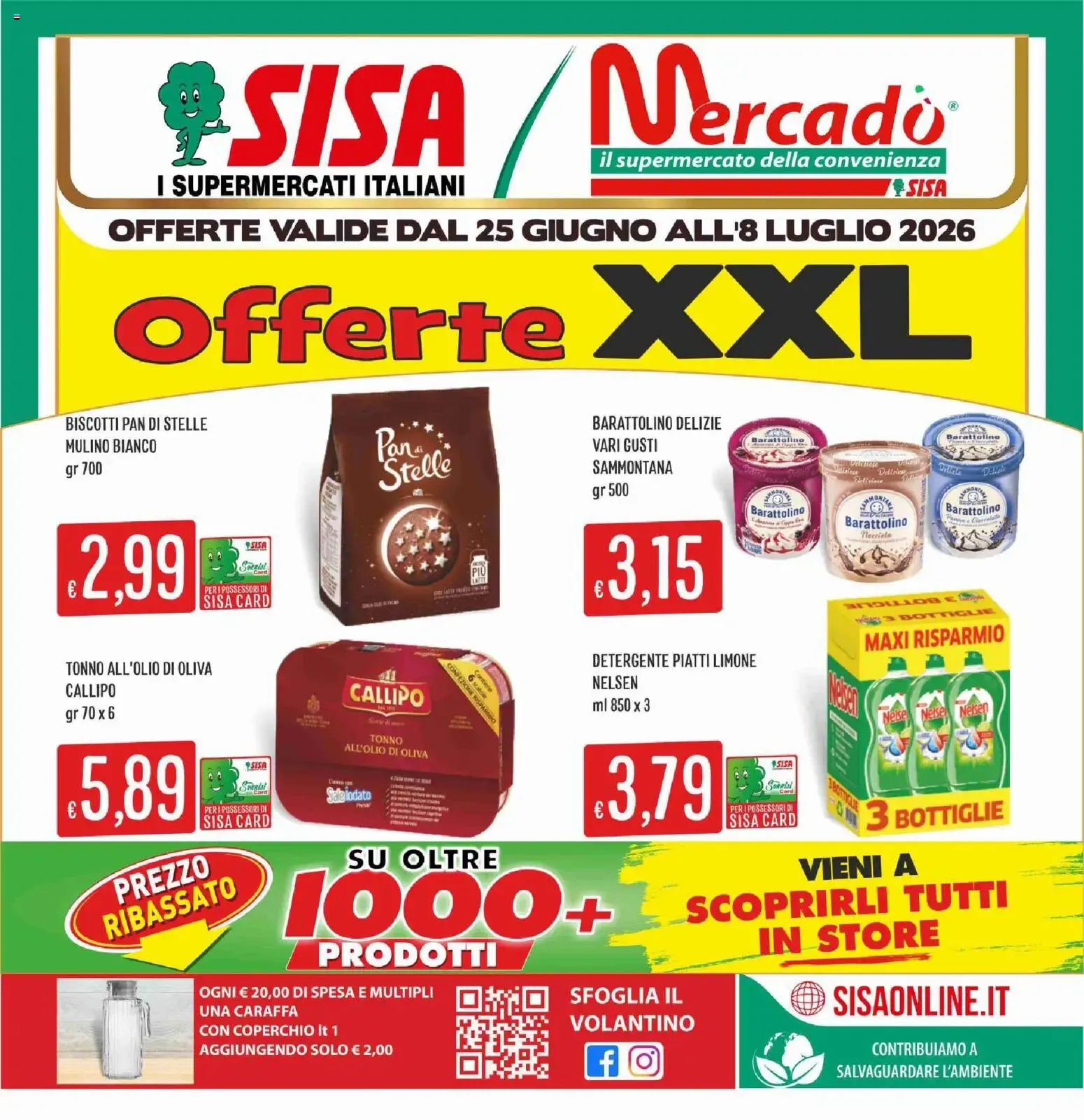 Nuovo SISA volantino Mercadò dal 25/06/2026 > offerte anteprima 🛍️ da 25 giugno a 8 luglio di 2026 - Pagina del volantino 1