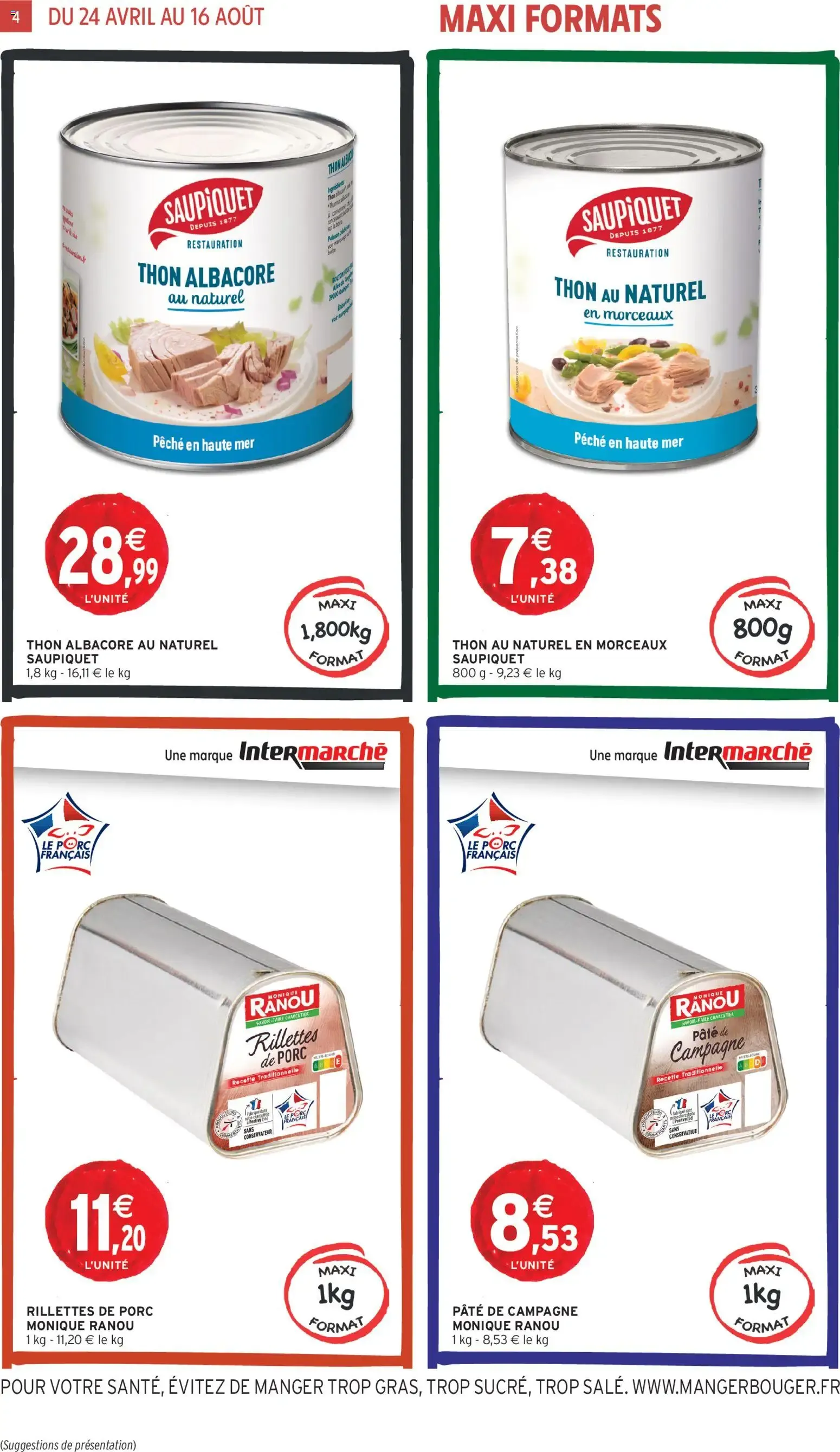 Intermarché - En gros, c’est moins cher à partir du 24/04/2026 - promo en ligne du 24 avril au 16 août 2026 - Catalogue page 4