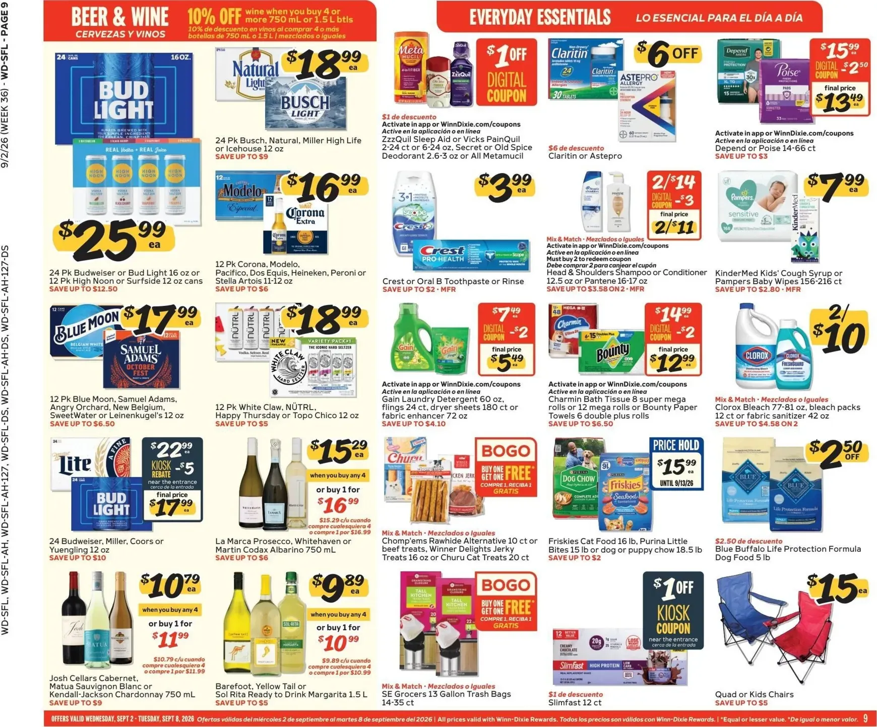Weekly ad Current Winn-Dixie leaflet valid from Wednesday 09/02/2026 to Tuesday 09/08/2026 from September 2 to September 8 2026 - Page 9