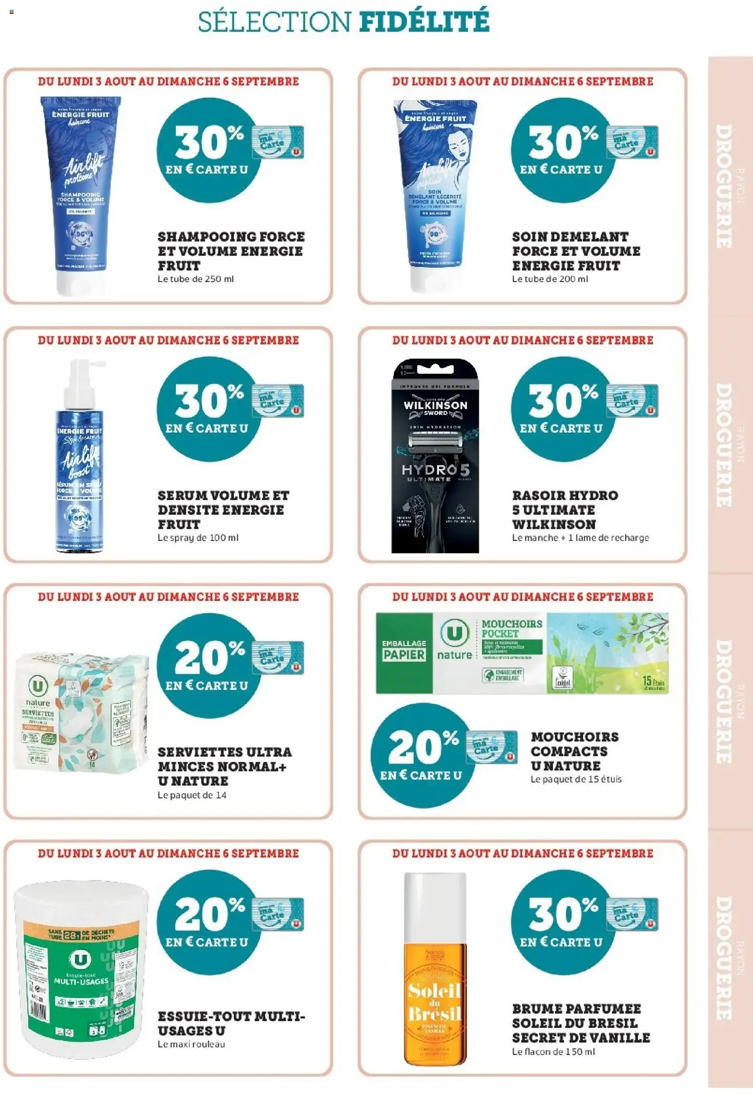 Super U - Ma sélection Carte U Aout à partir du 03/08/2026 - promo en ligne du 3 août au 6 septembre 2026 - Catalogue page 13