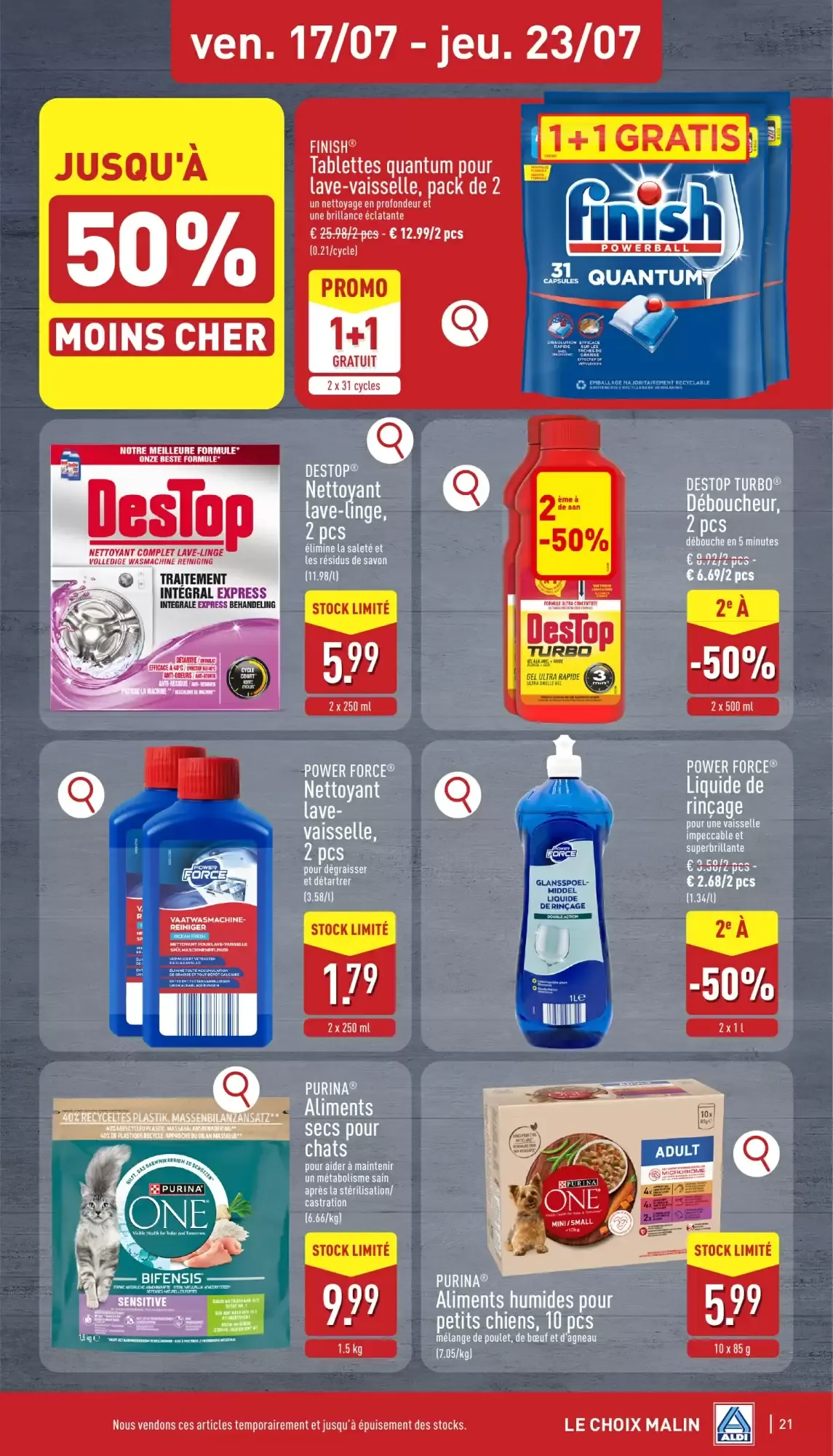 ALDI Dépliant du 13/07 au 18/07 van 13 juli tot 18 juli 2026 - folder pagina 21