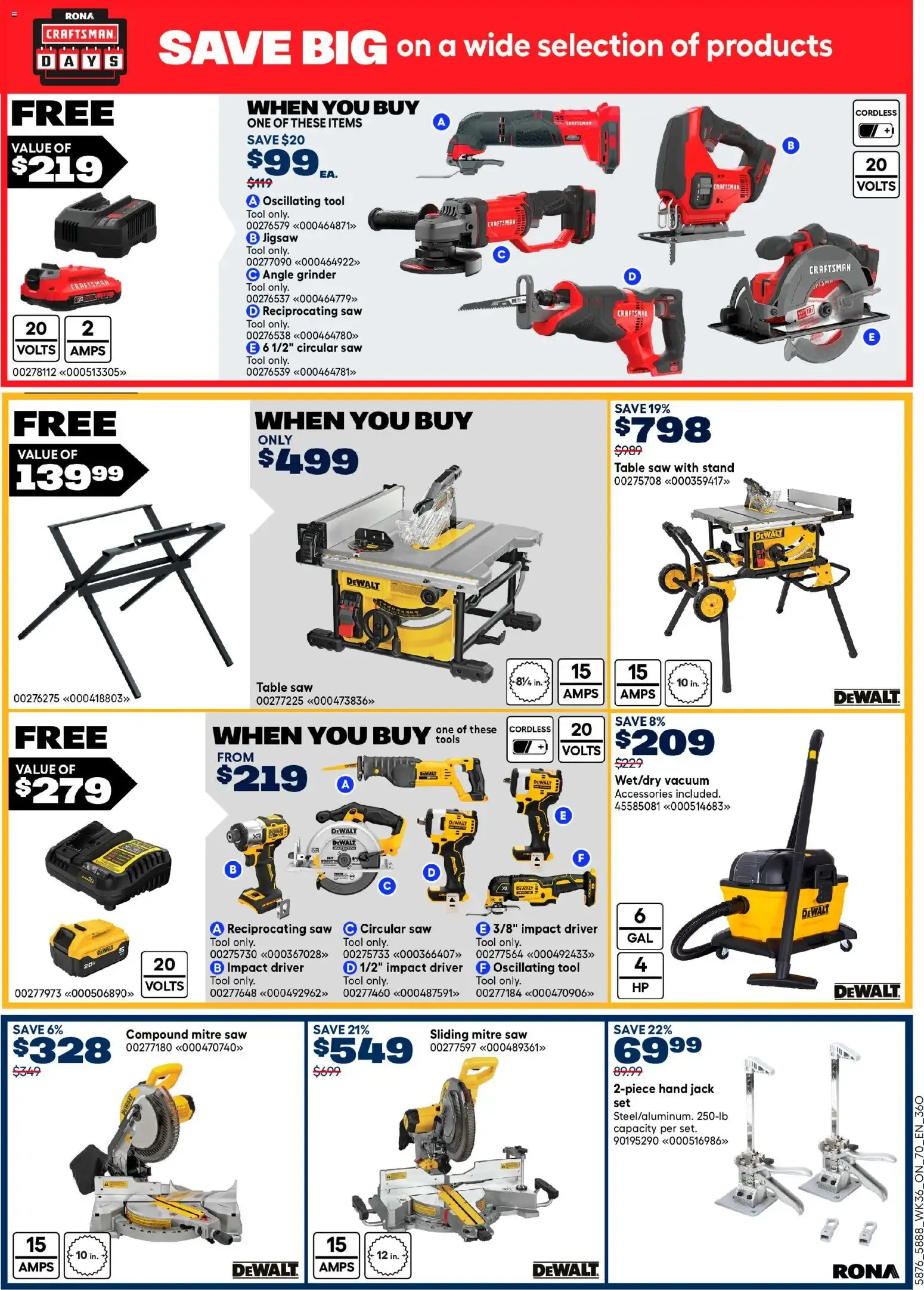 Rona weekly flyer from Oct 1, 2026 > weekly specials & deals from October 1 to October 14 2026 - flyer page 20