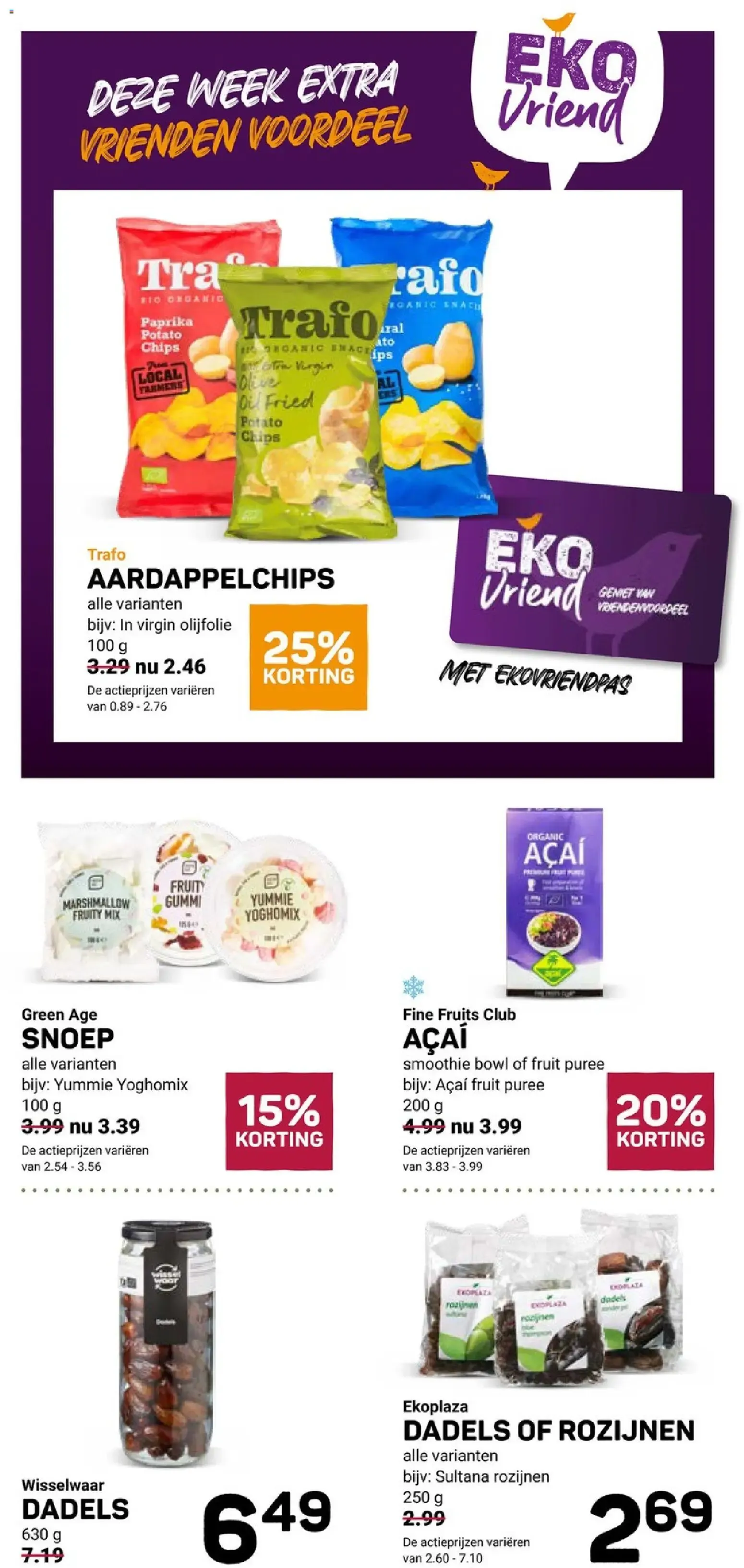 Ekoplaza: Almendras y frutos secos con 25% de descuento van 1 juli tot 7 juli 2026 - Folder pagina 9