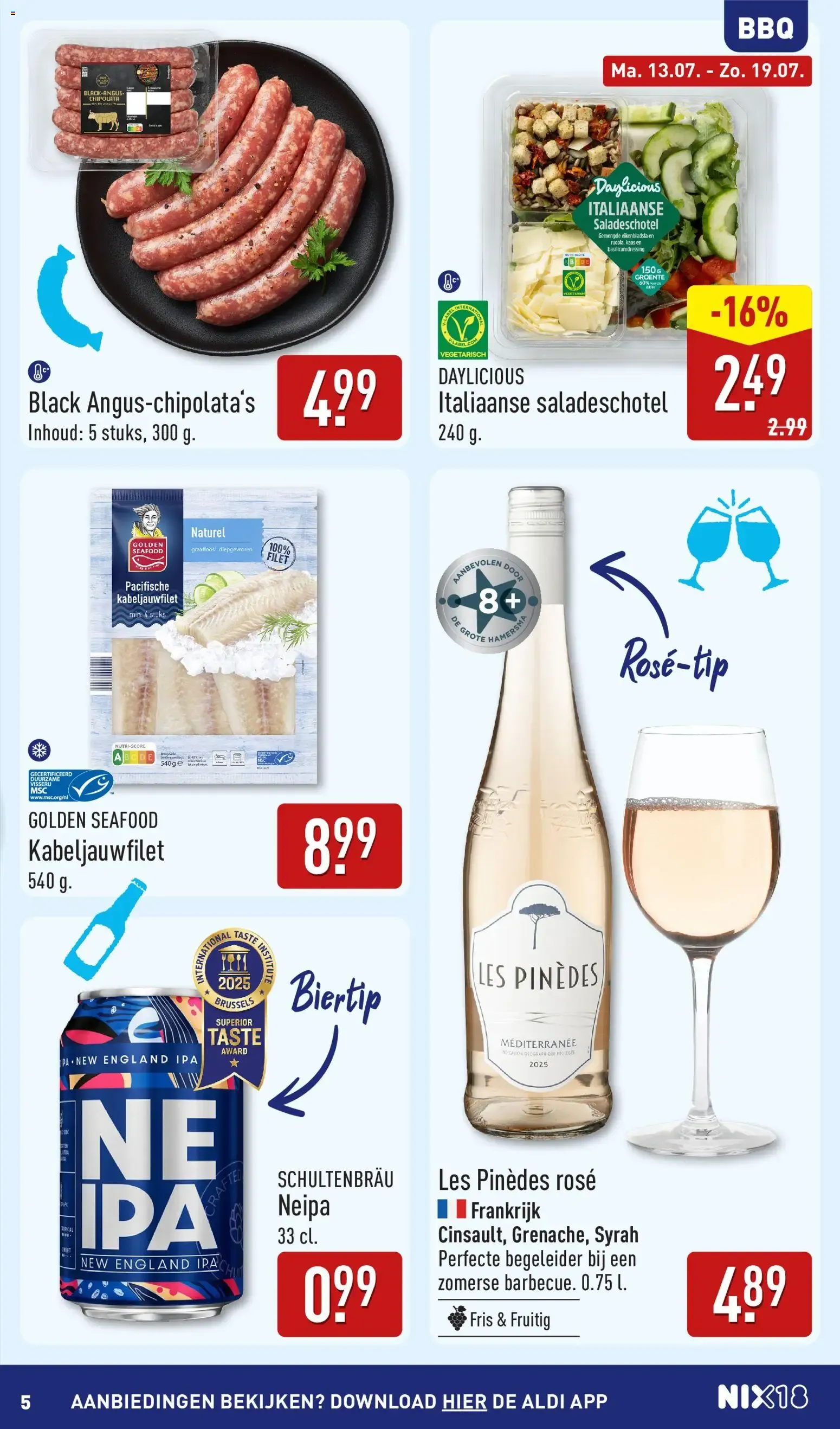 ALDI: ¡Tan Barato, Lo Celebramos! Inspiración Veraniega para BBQ. van 13 juli tot 19 juli 2026 - Folder pagina 5