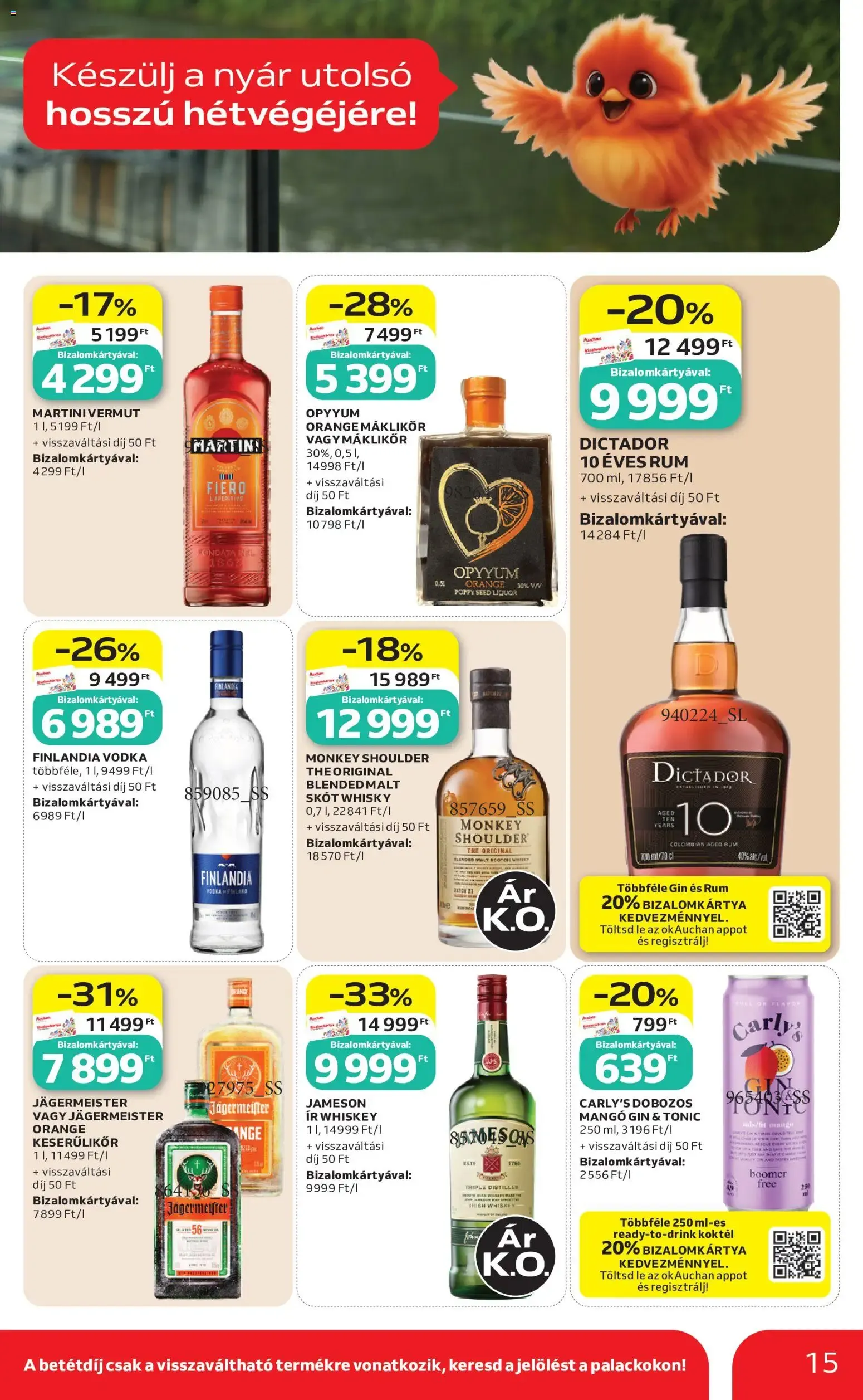 Katalógus Auchan Grill ajánlatok - 2026.08.13. -tól/töl > akció, lapozható szórólap 🛍️ augusztus 13.-tól augusztus 26.-ig 2026. - Oldal 15