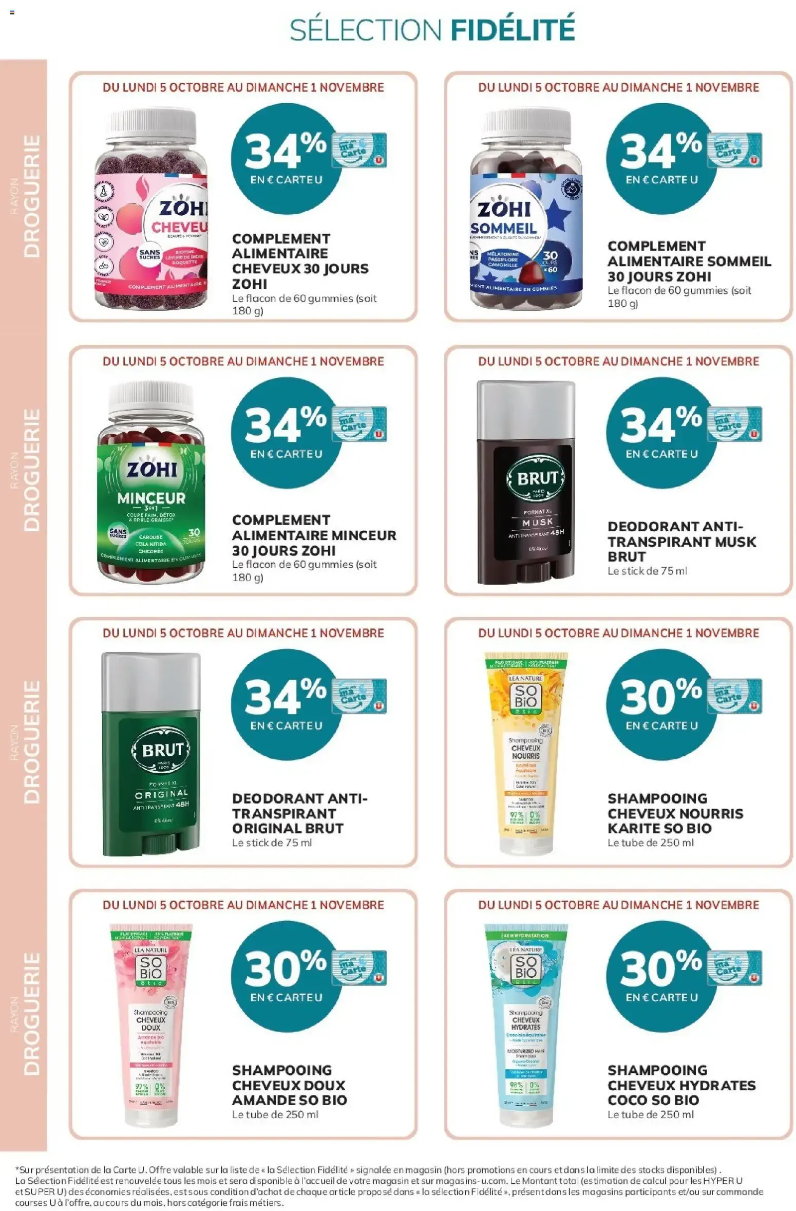 20% reversés sur votre Carte U du 5 octobre au 1 novembre 2026 - Catalogue page 14