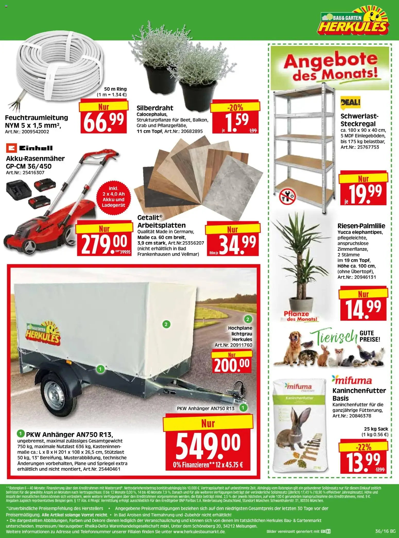 HERKULES Bau & Garten (ab 31.08.2026) zum Blättern von 31. August bis 5. September 2026 - Prospekt seite 16