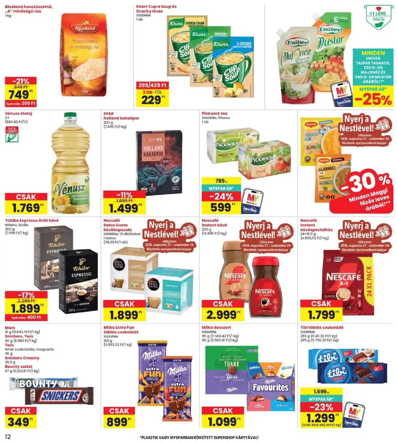 Katalógus Interspar akciós újság - 2026.08.27. -tól/töl > akció, lapozható szórólap 🛍️ augusztus 27.-tól szeptember 2.-ig 2026. - Oldal 12