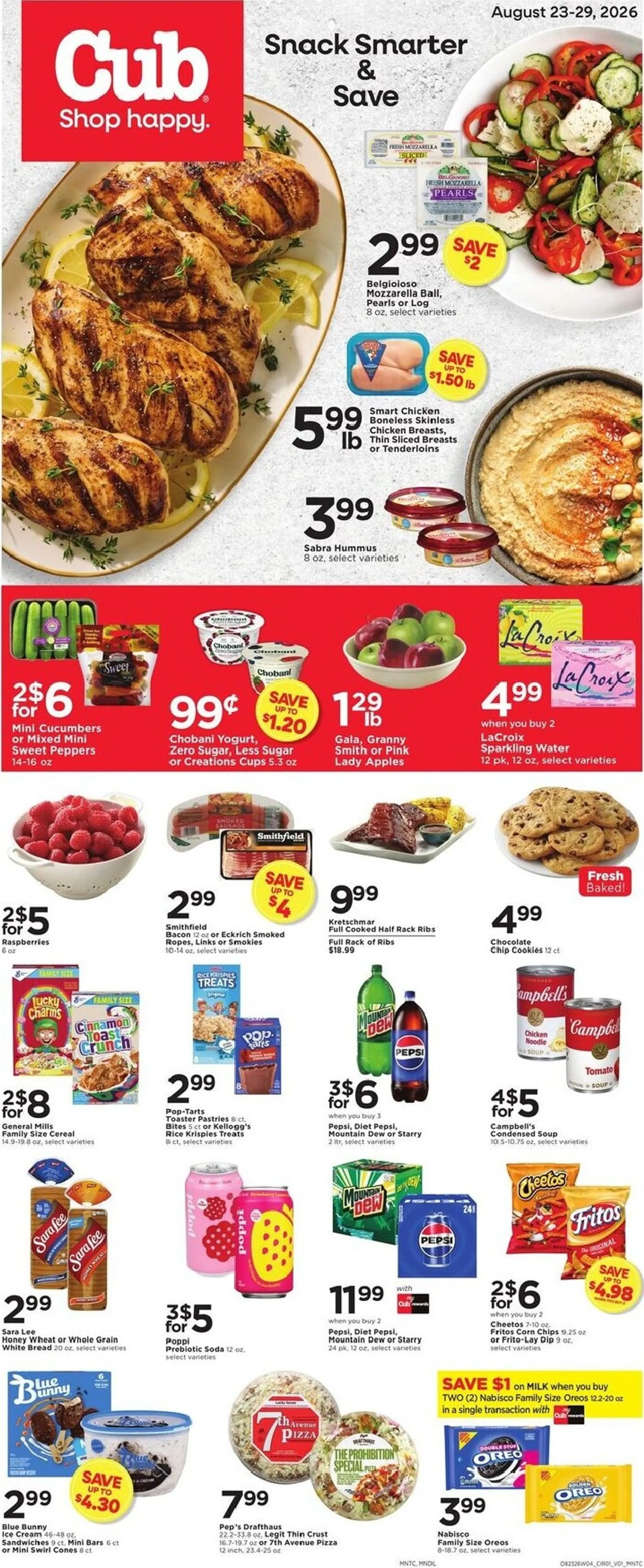 Current Cub leaflet valid from Sunday 08/23/2026 to Saturday 08/29/2026