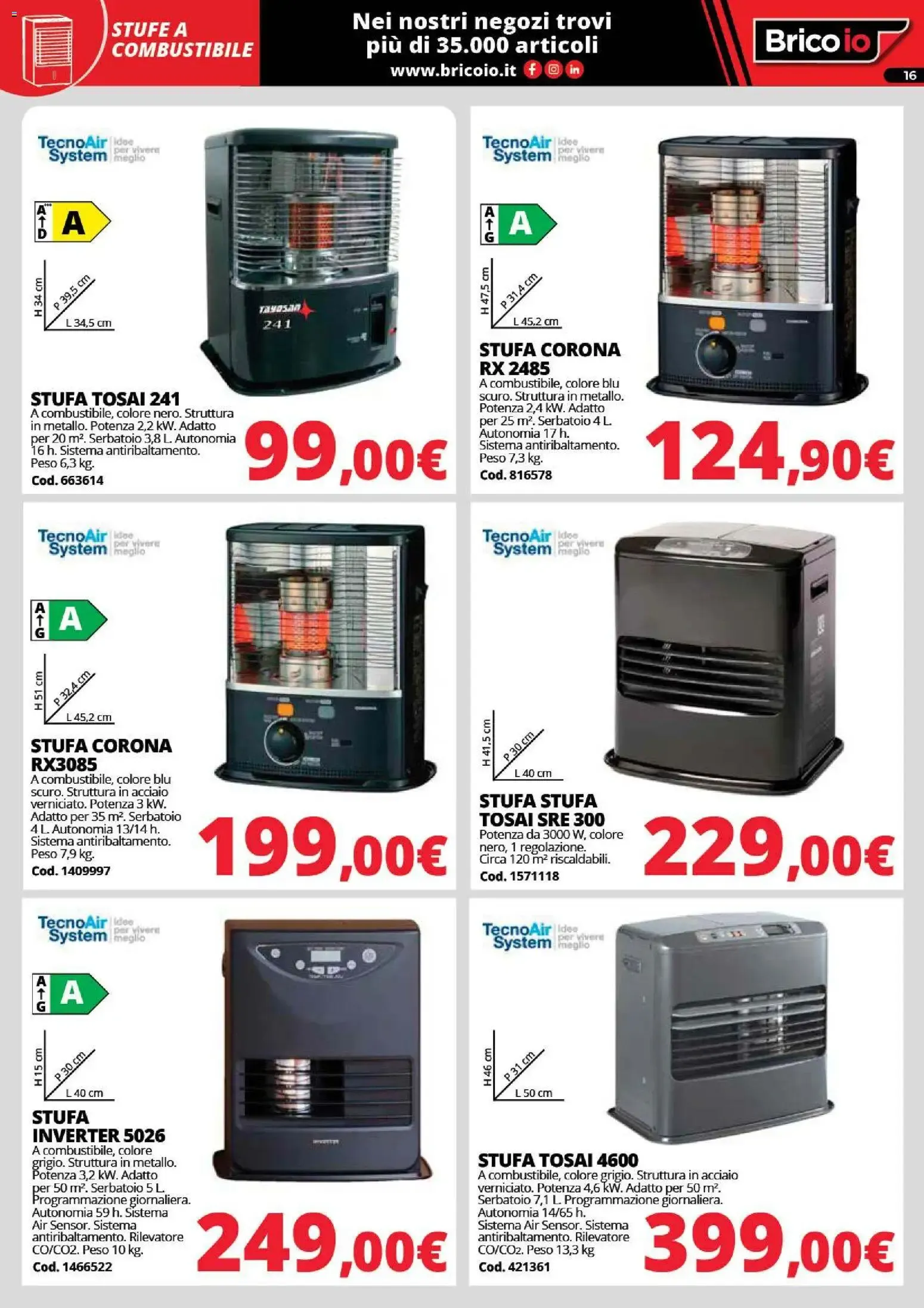 Nuovo Brico io volantino Riscaldamento dal 24/09/2026 > offerte anteprima 🛍️ da 24 settembre a 1 febbraio di 2027 - Pagina del volantino 16