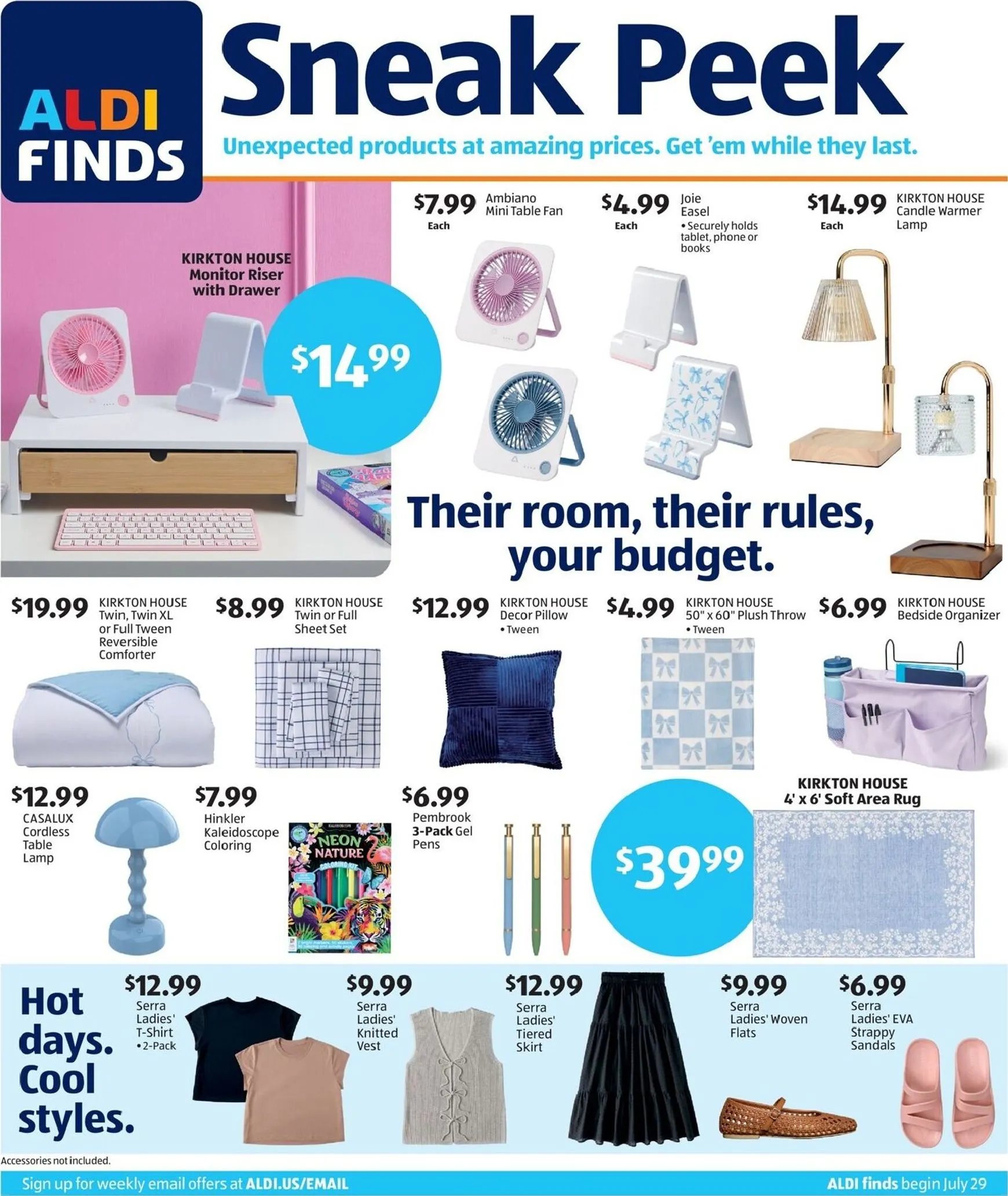 ALDI - Sneak Peek flyer for next week from Wednesday 07/29/2026 to Tuesday 08/04/2026