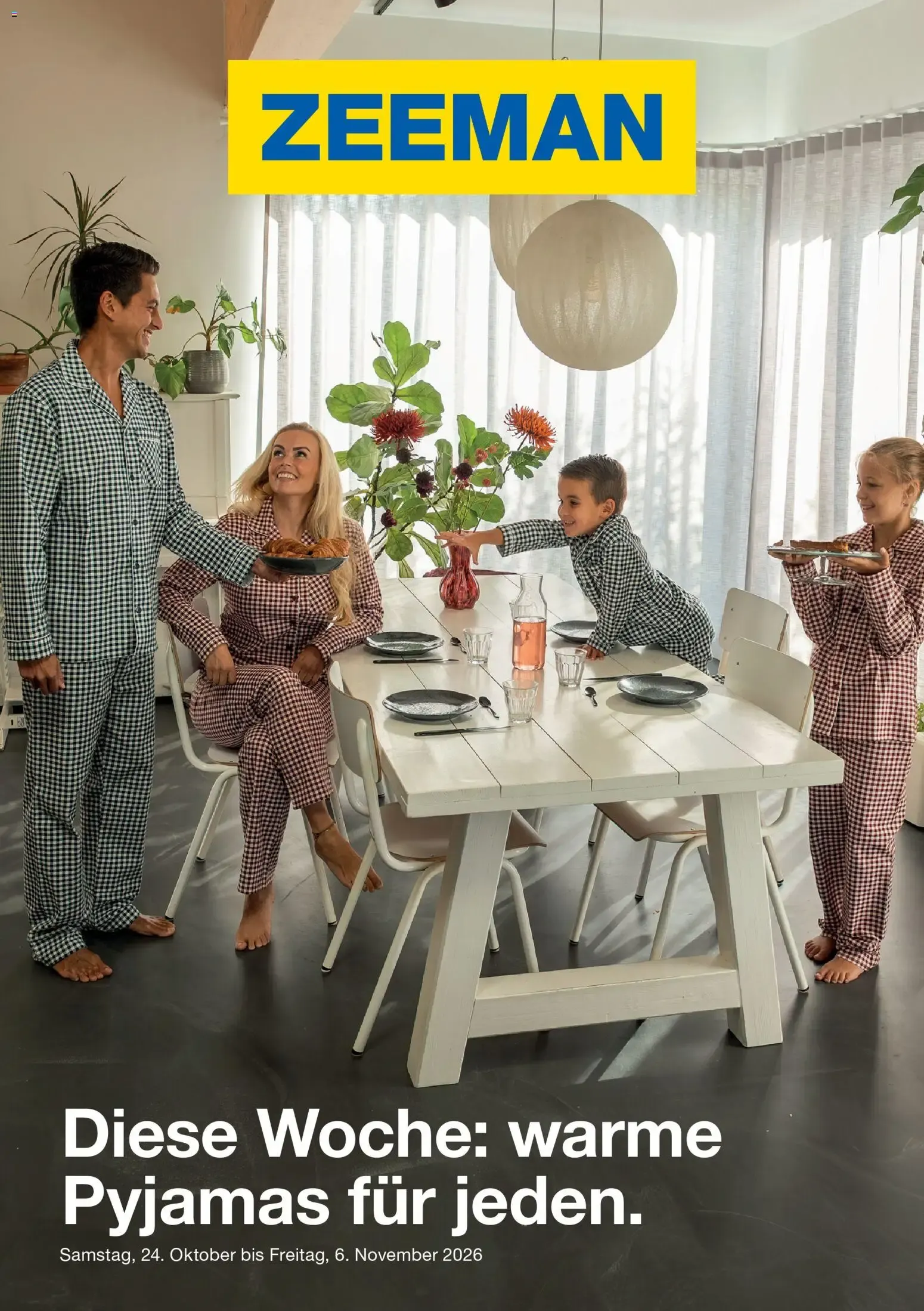 Diese Woche: warme Pyjamas für jeden.
