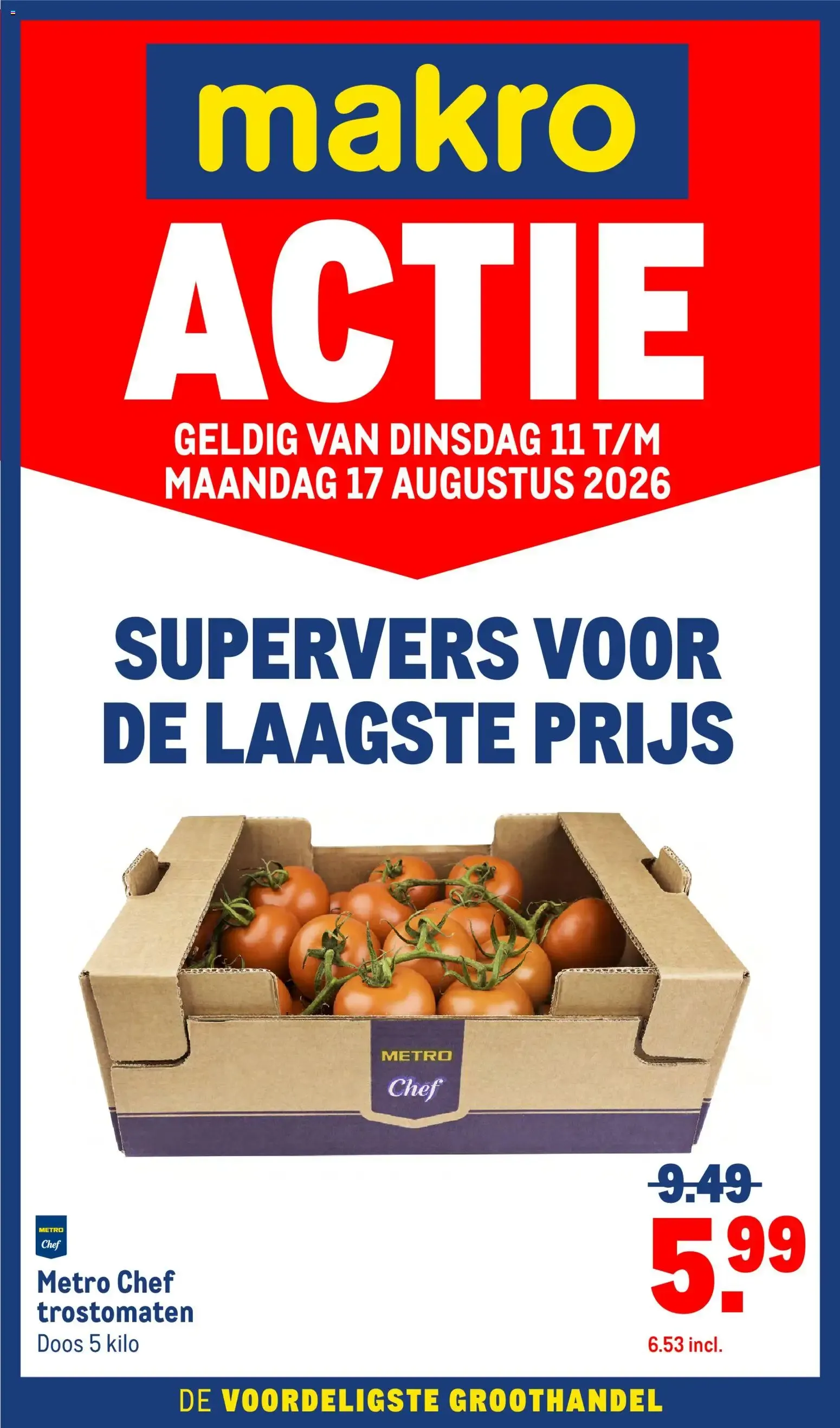 Makro ACTIE van 11 augustus tot 17 augustus 2026 - Folder pagina 1